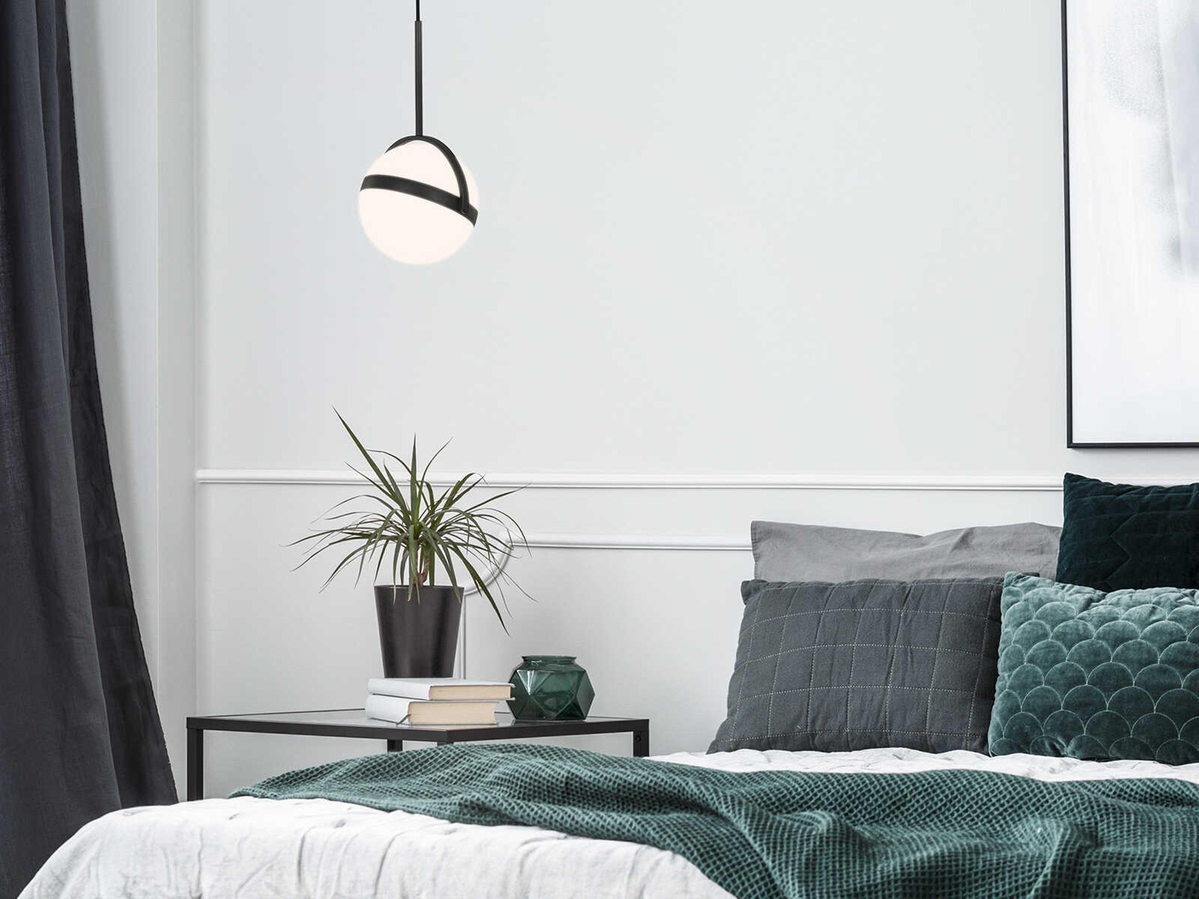 Alora Lighting Globo Matte Black Globe Mini Pendant