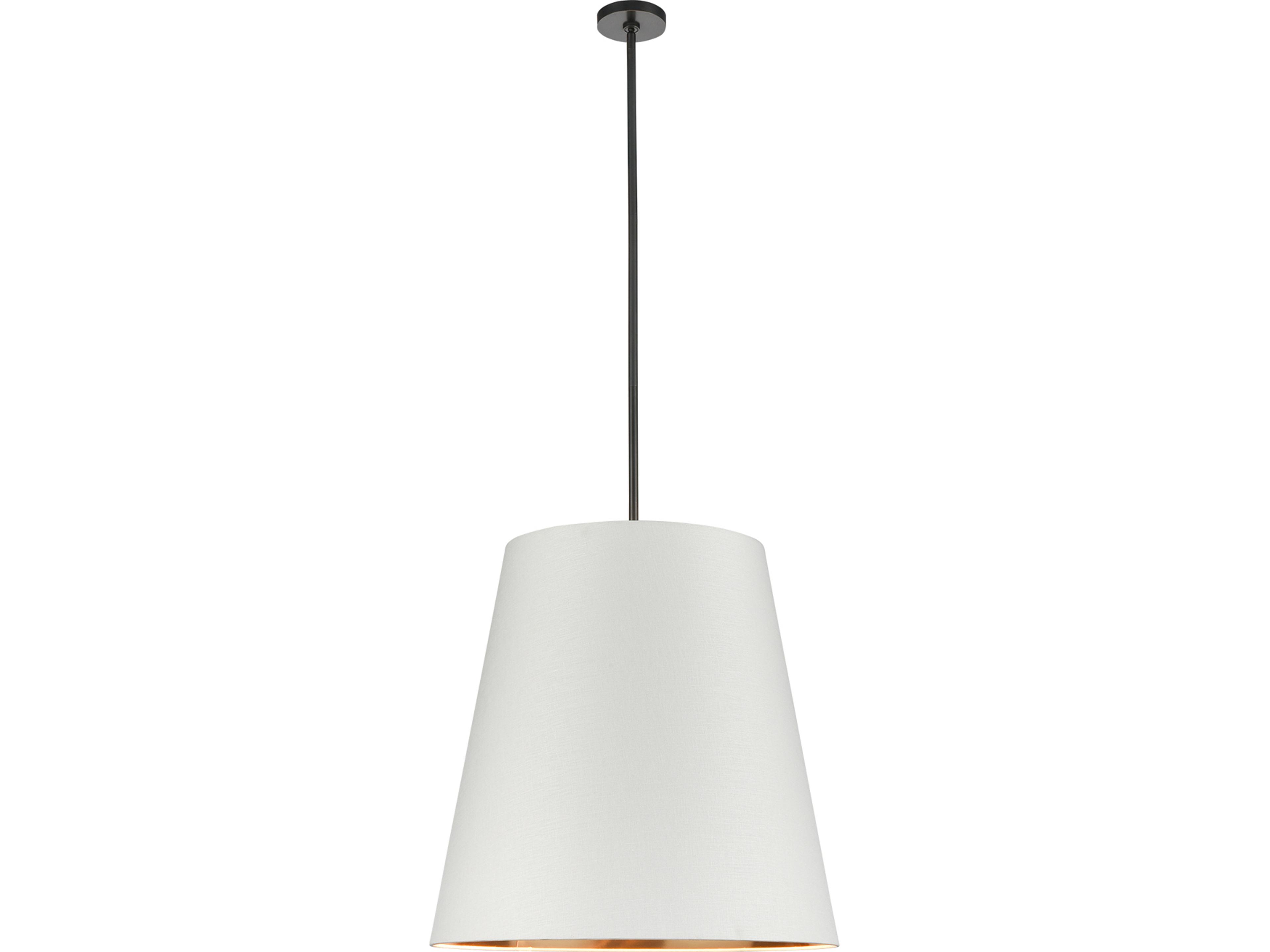 Calor Pendant Light 25-Inch Urban Bronze Drum Shade