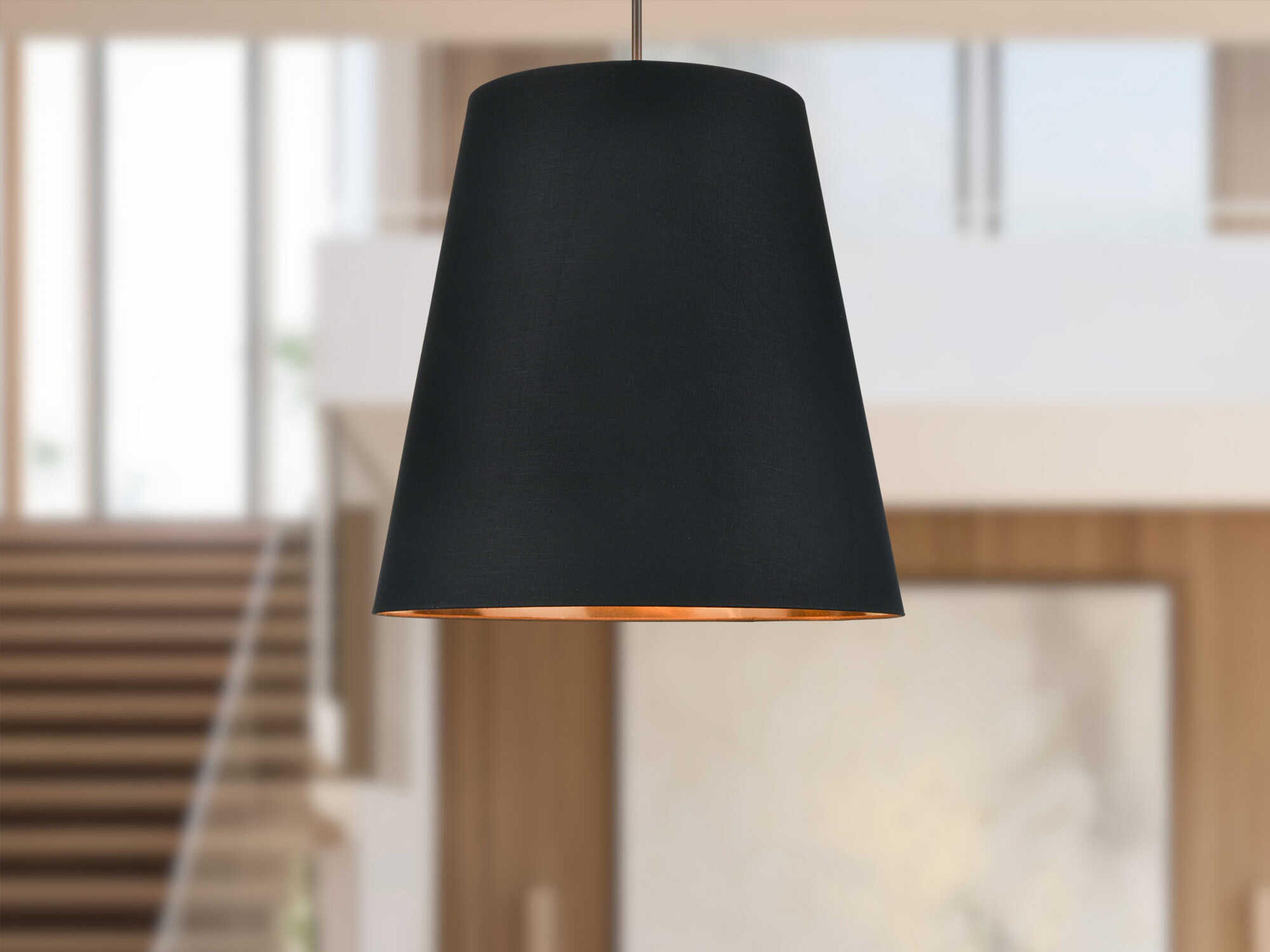 Alora Lighting Calor 3-Light Urban Bronze Black Drum Pendant