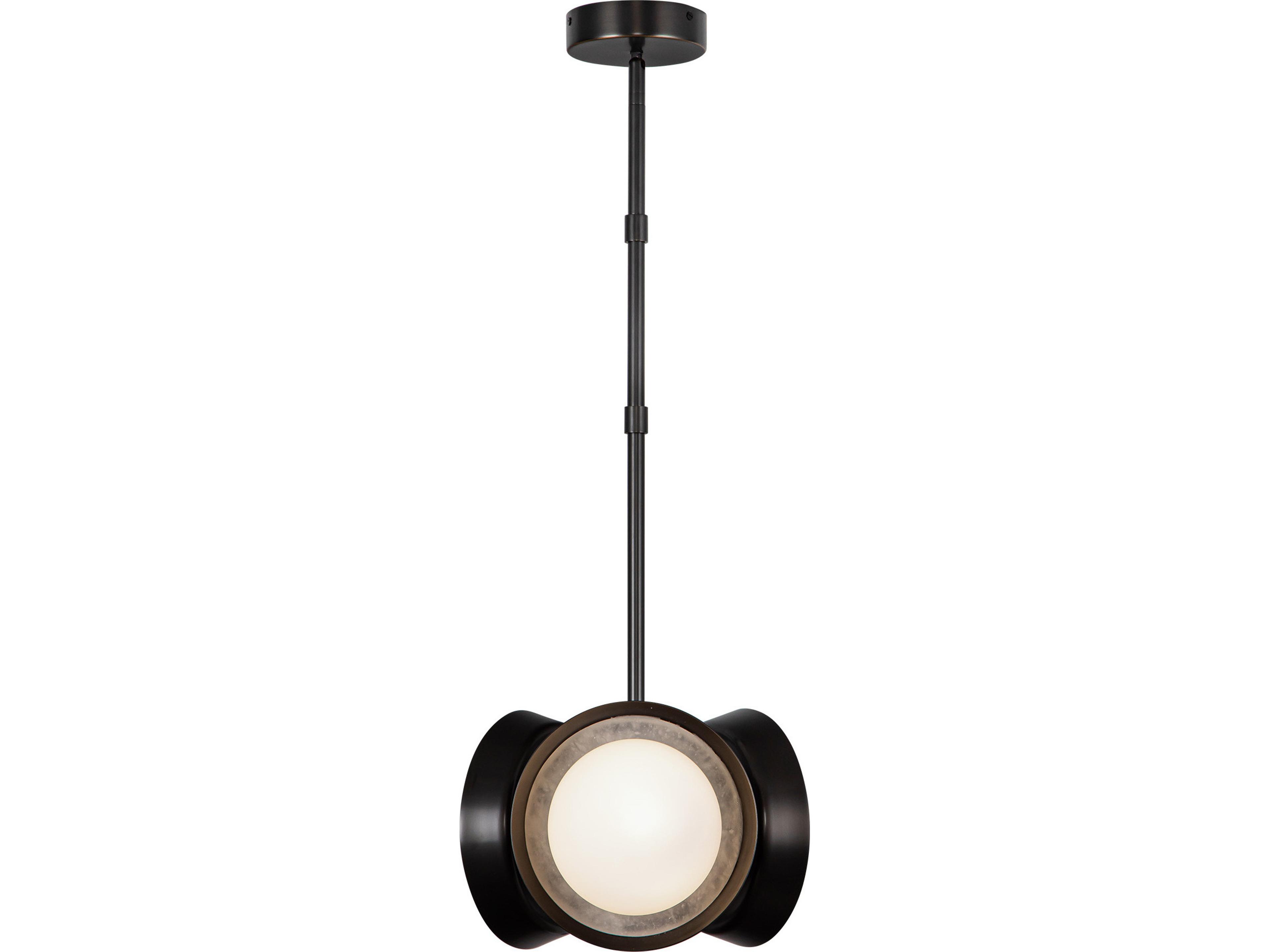 Alora Lighting Alonso Urban Bronze Round Mini Pendant