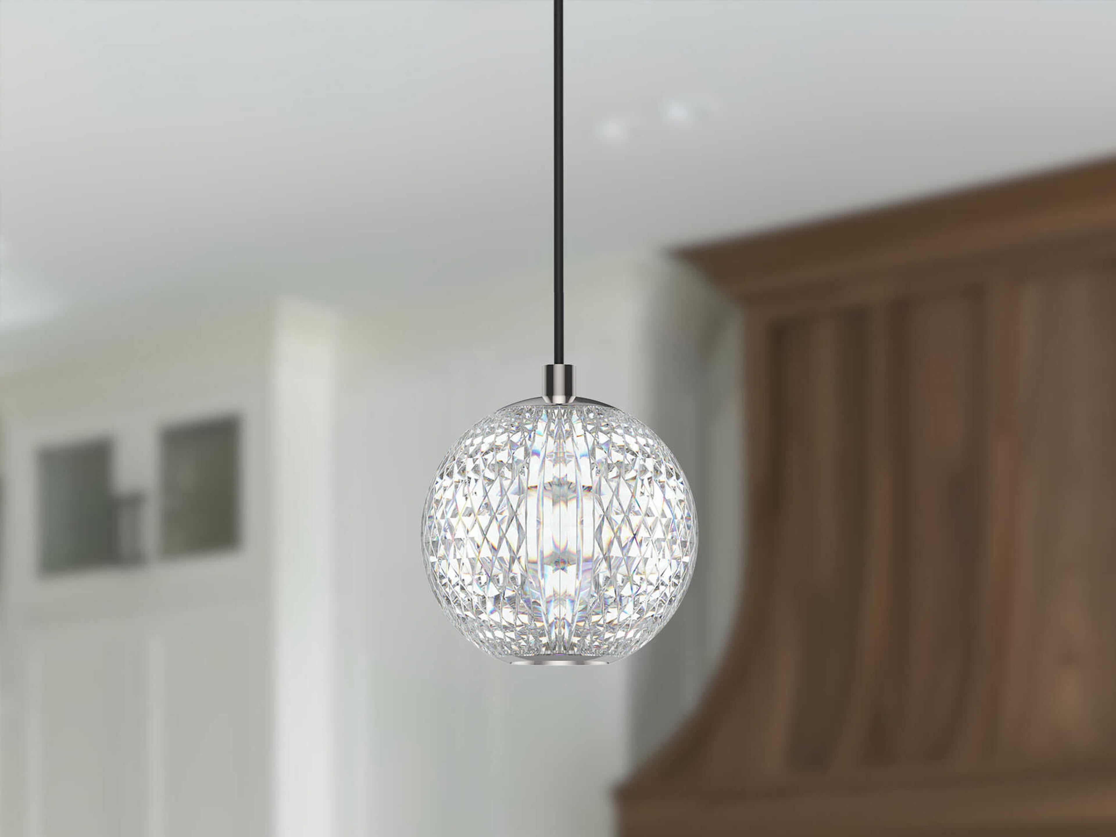 Alora Lighting Marni Polished Nickel Globe Mini Pendant