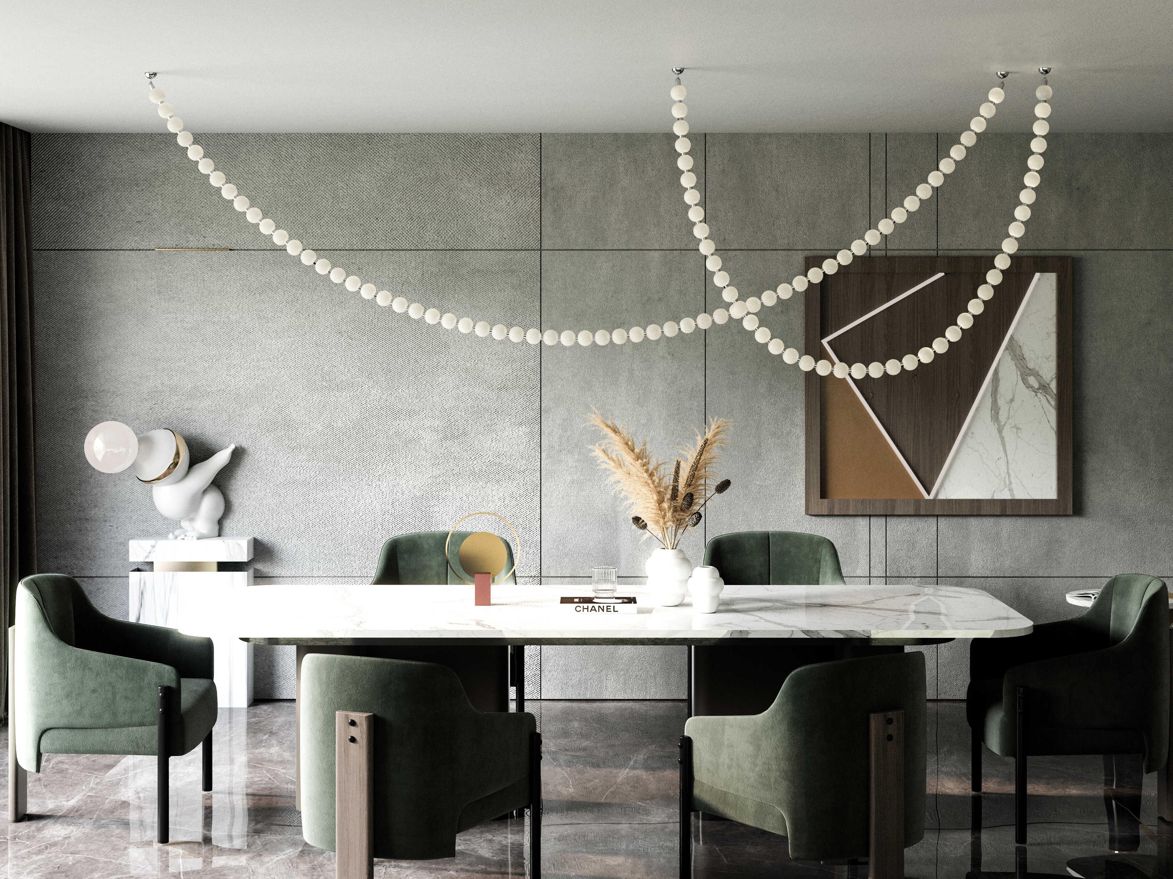 Alora Lighting Akoya Chrome Linear Pendant