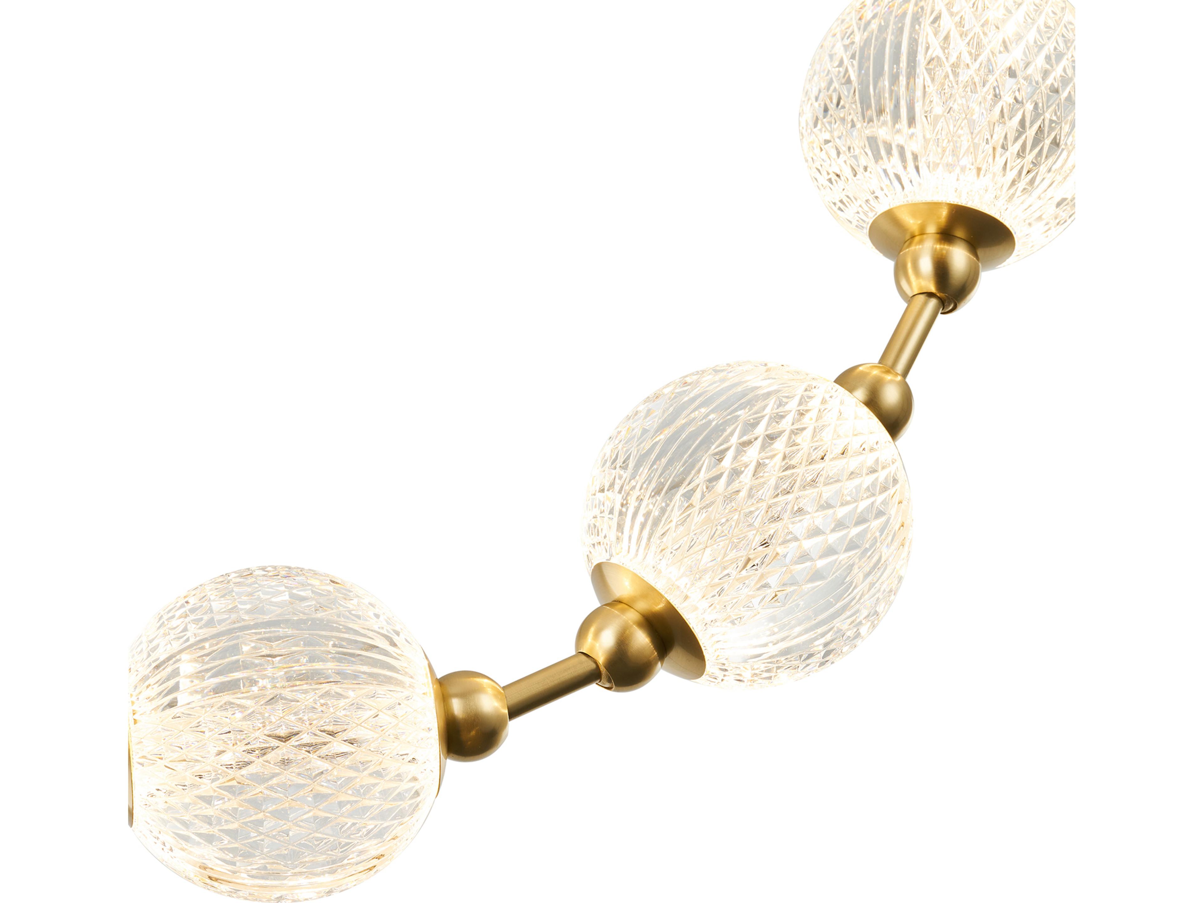 Alora Lighting Marni Natural Brass Linear Island Pendant