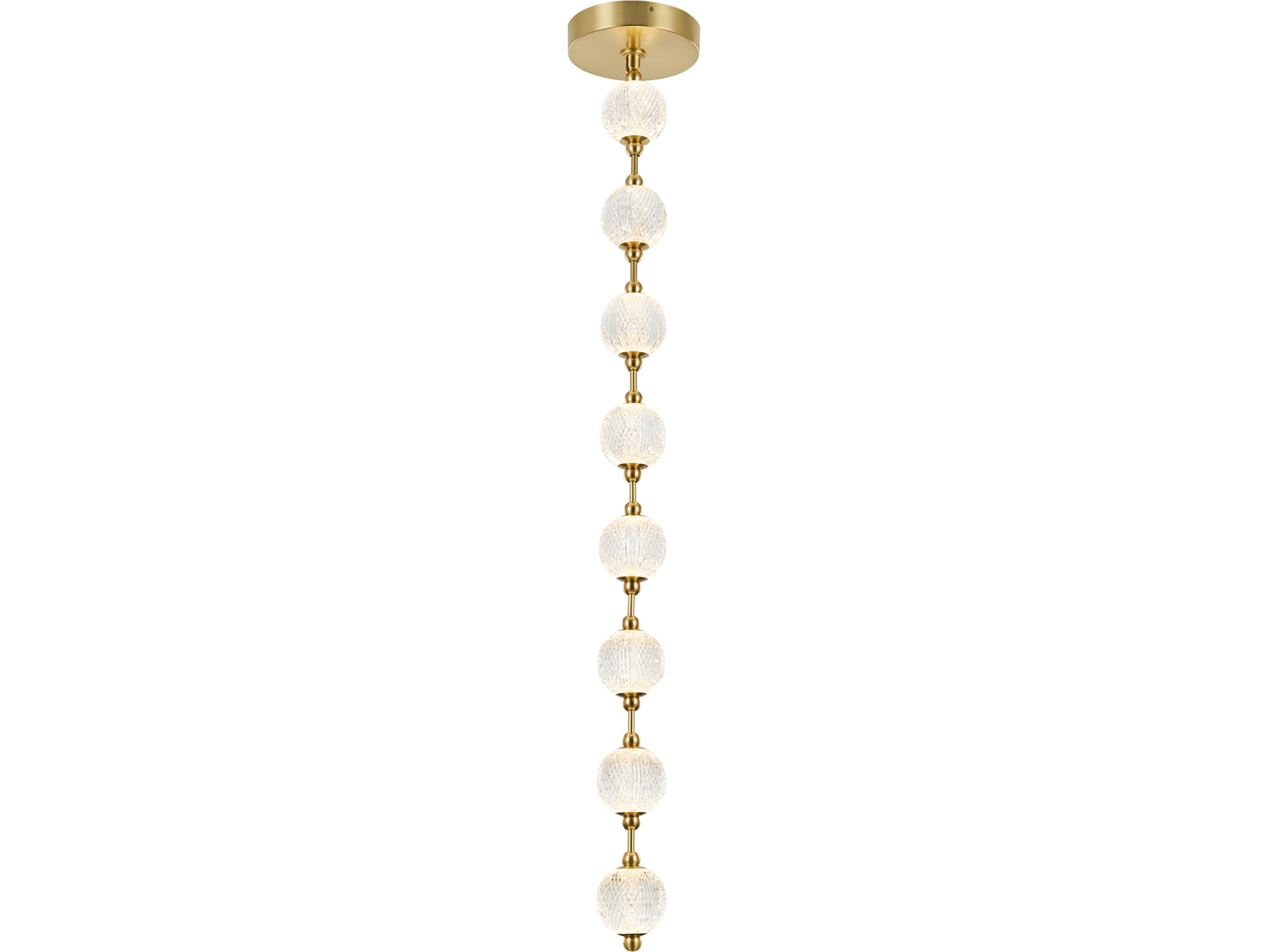 Alora Lighting Marni Natural Brass Linear Island Pendant