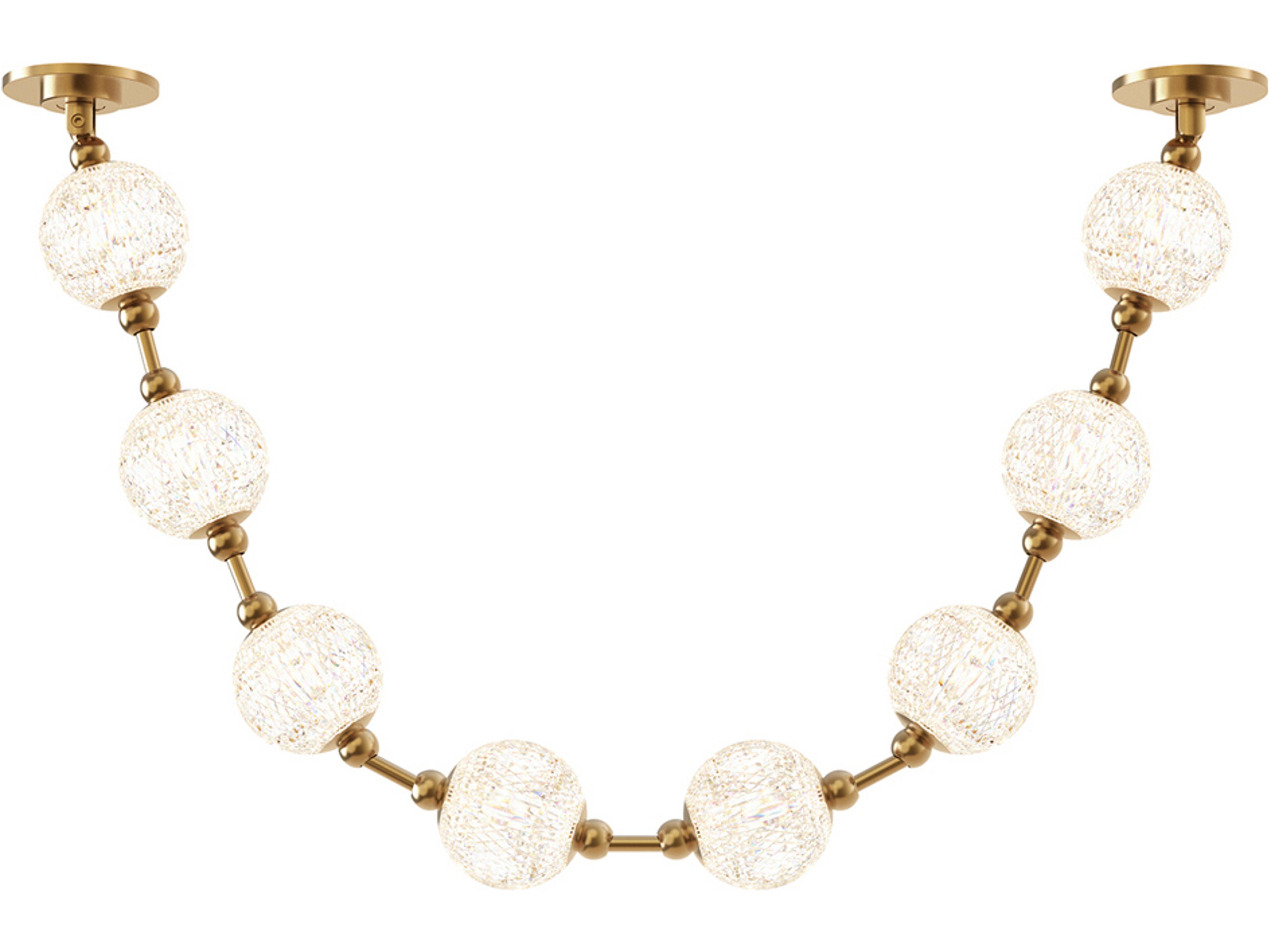 Alora Lighting Marni Natural Brass Linear Island Pendant