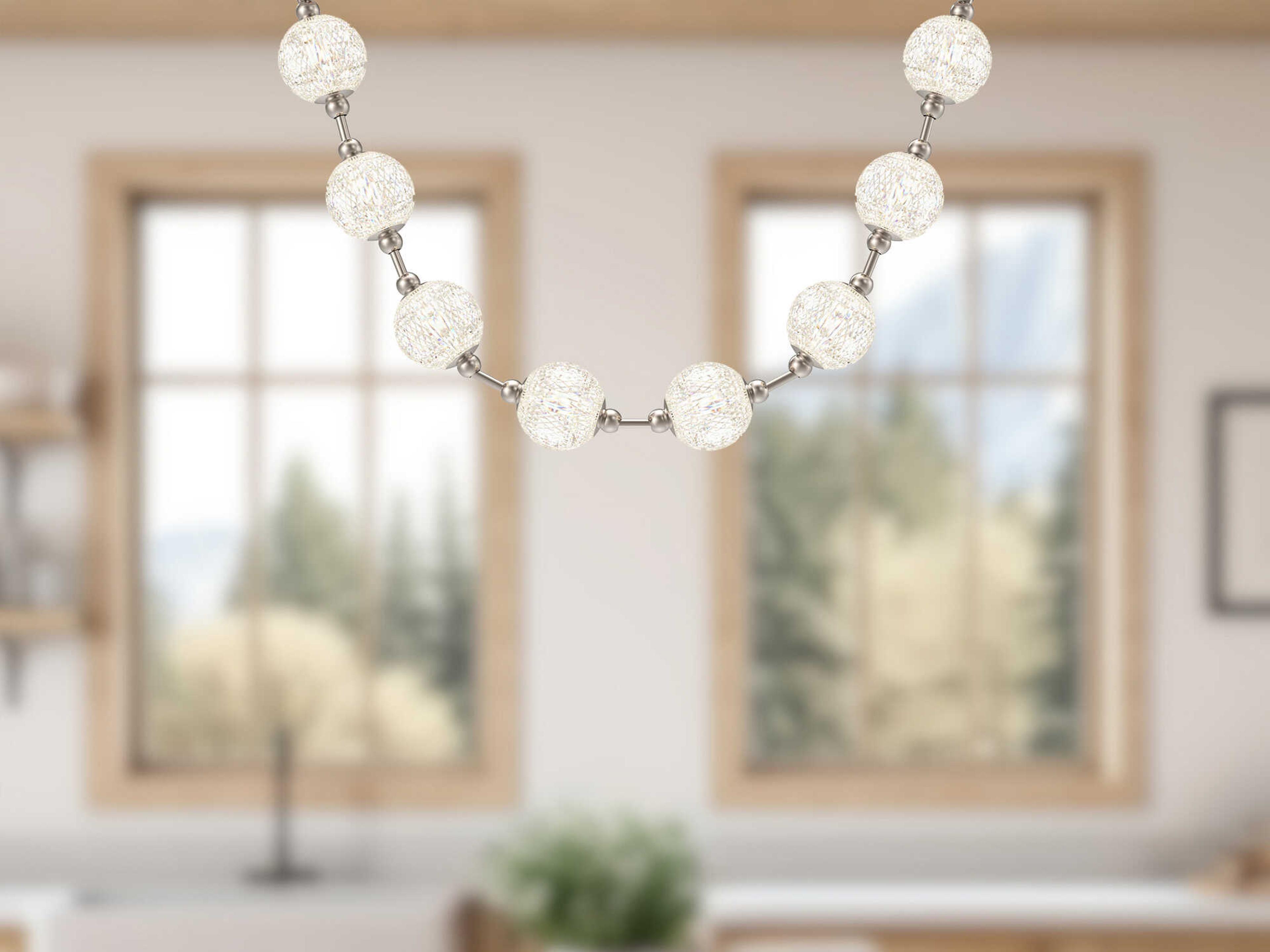 Alora Lighting Marni Polished Nickel Linear Island Pendant