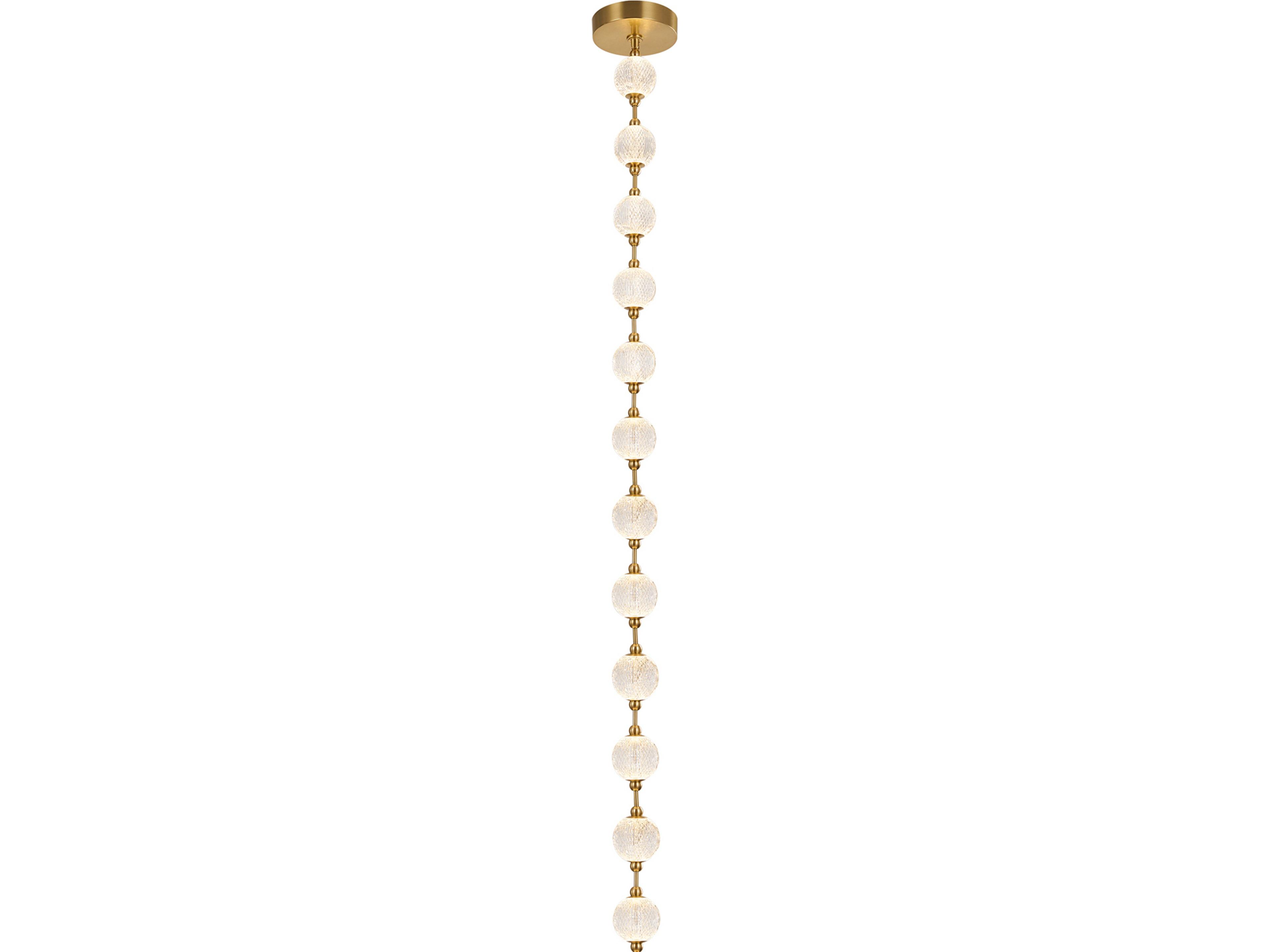 Alora Lighting Marni Natural Brass Linear Island Pendant