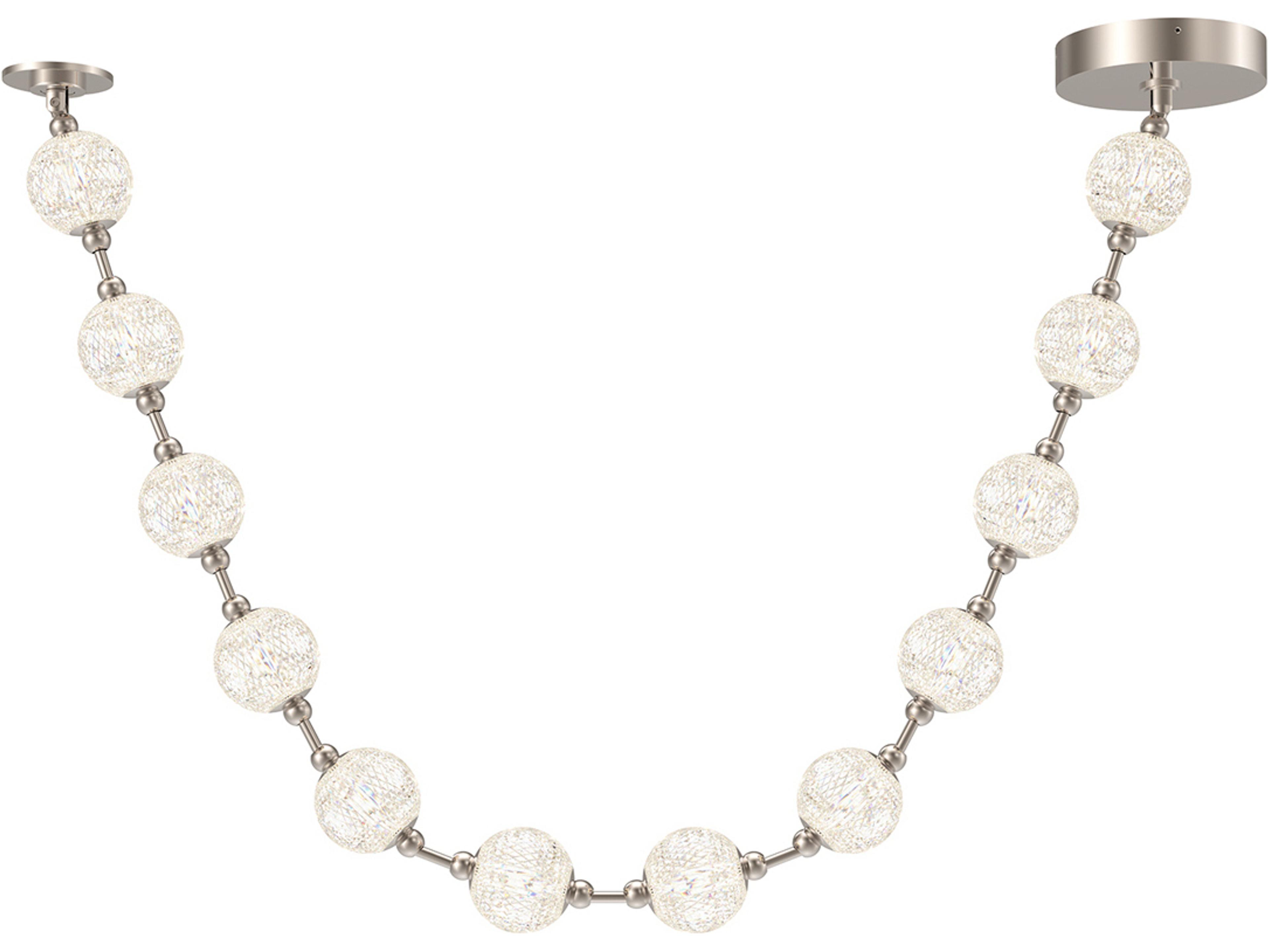 Marni LED String Pendant Polished Nickel Contemporary