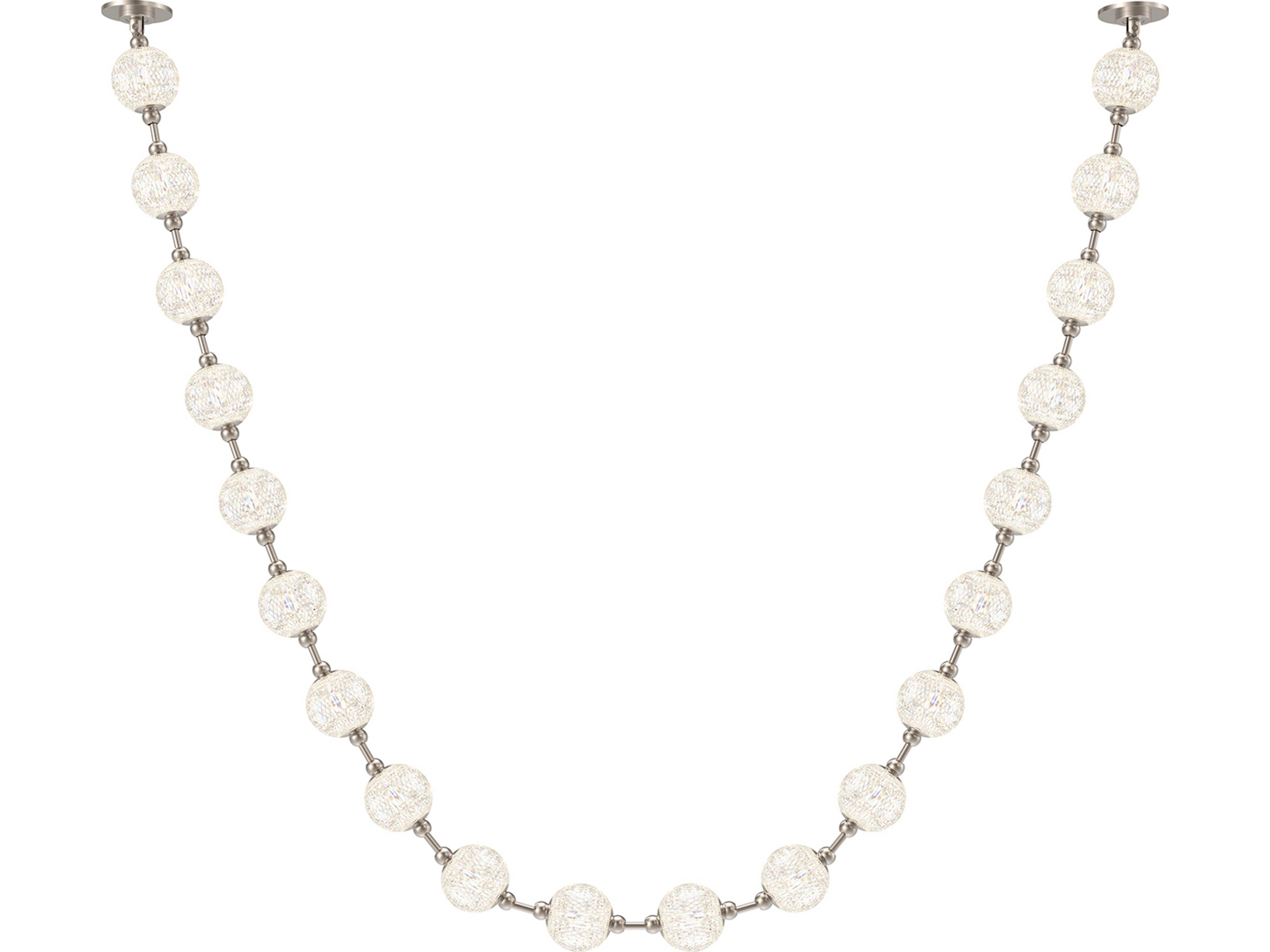 Marni LED Linear Pendant in Polished Nickel