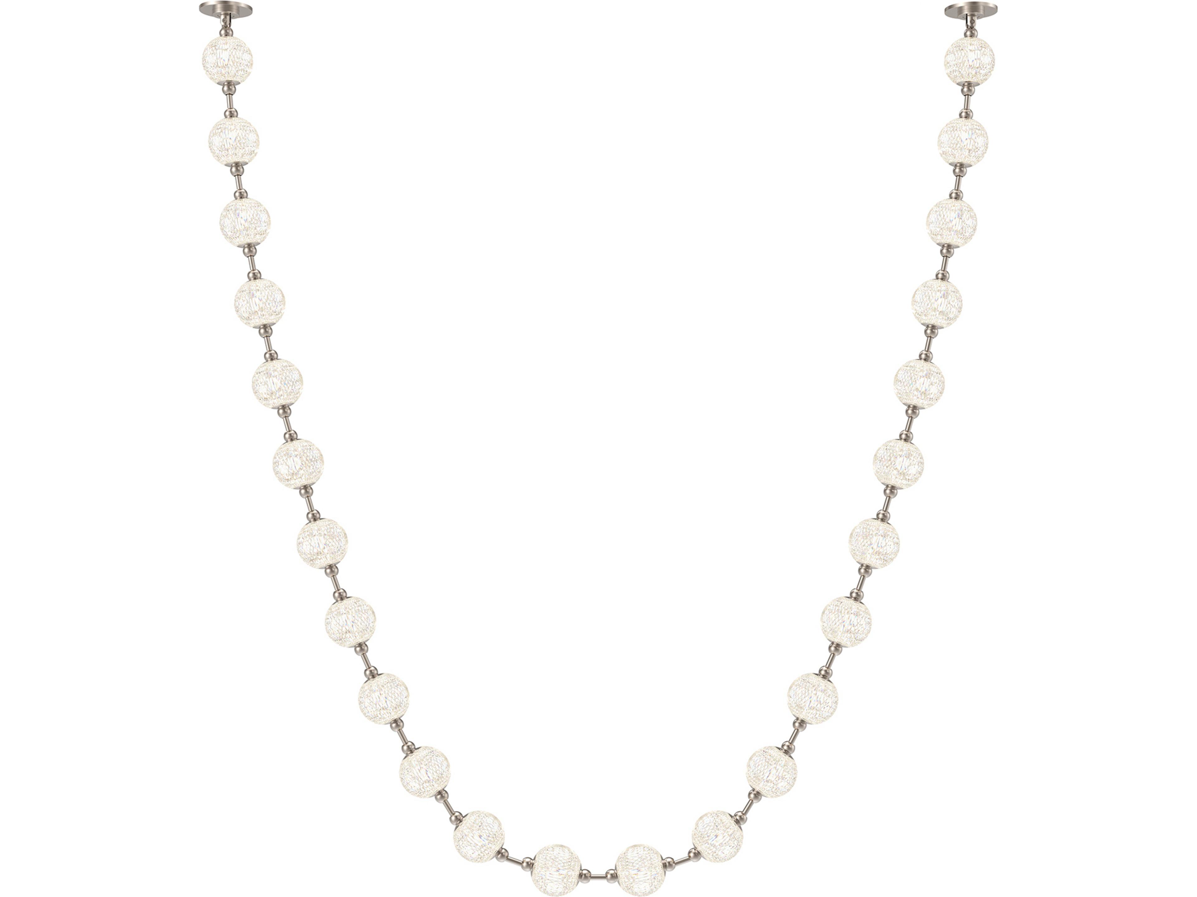 Marni LED Linear Pendant in Polished Nickel