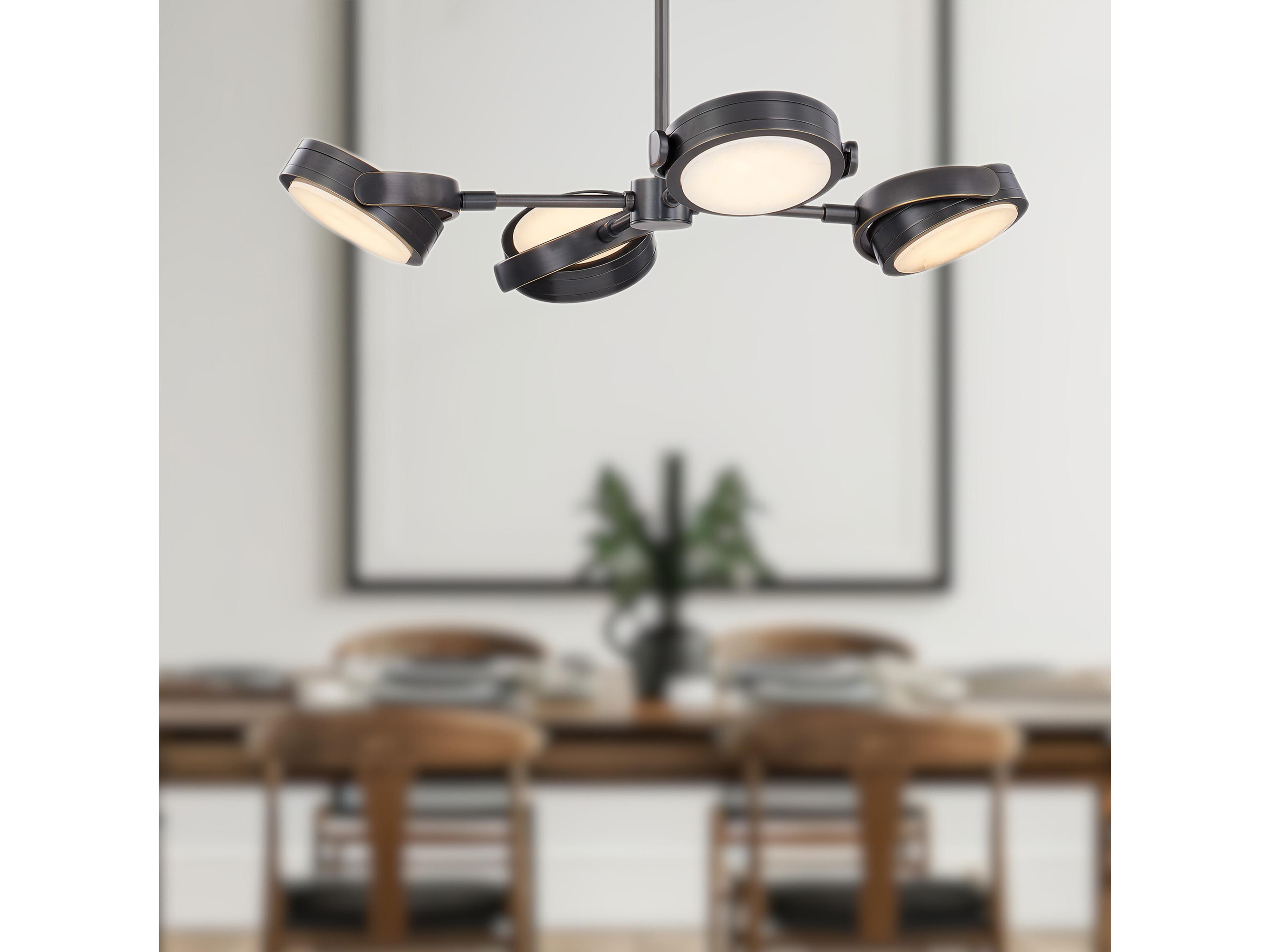 Alora Lighting Blanco Urban Bronze Round Pendant