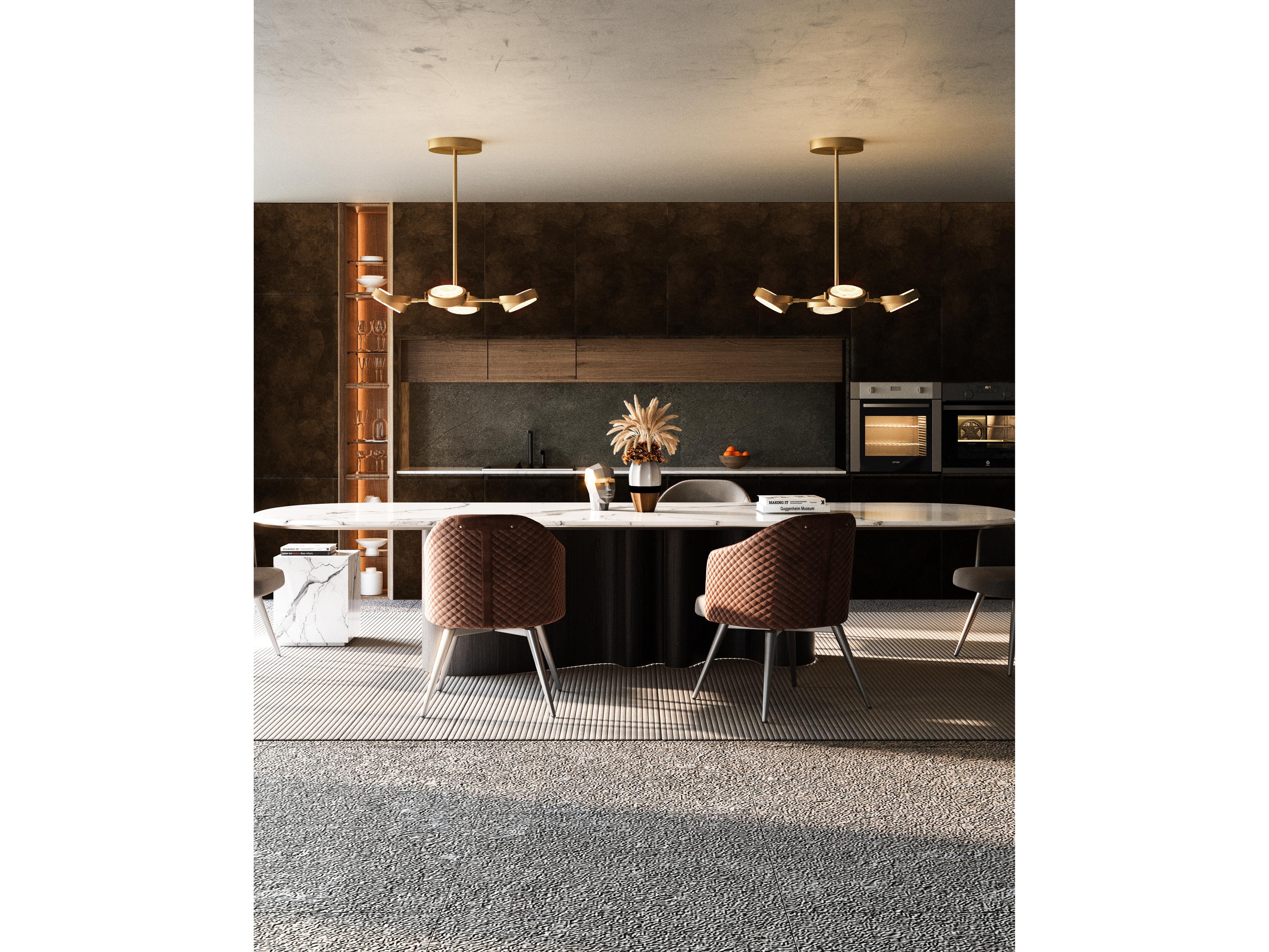 Alora Lighting Blanco Vintage Brass Round Pendant