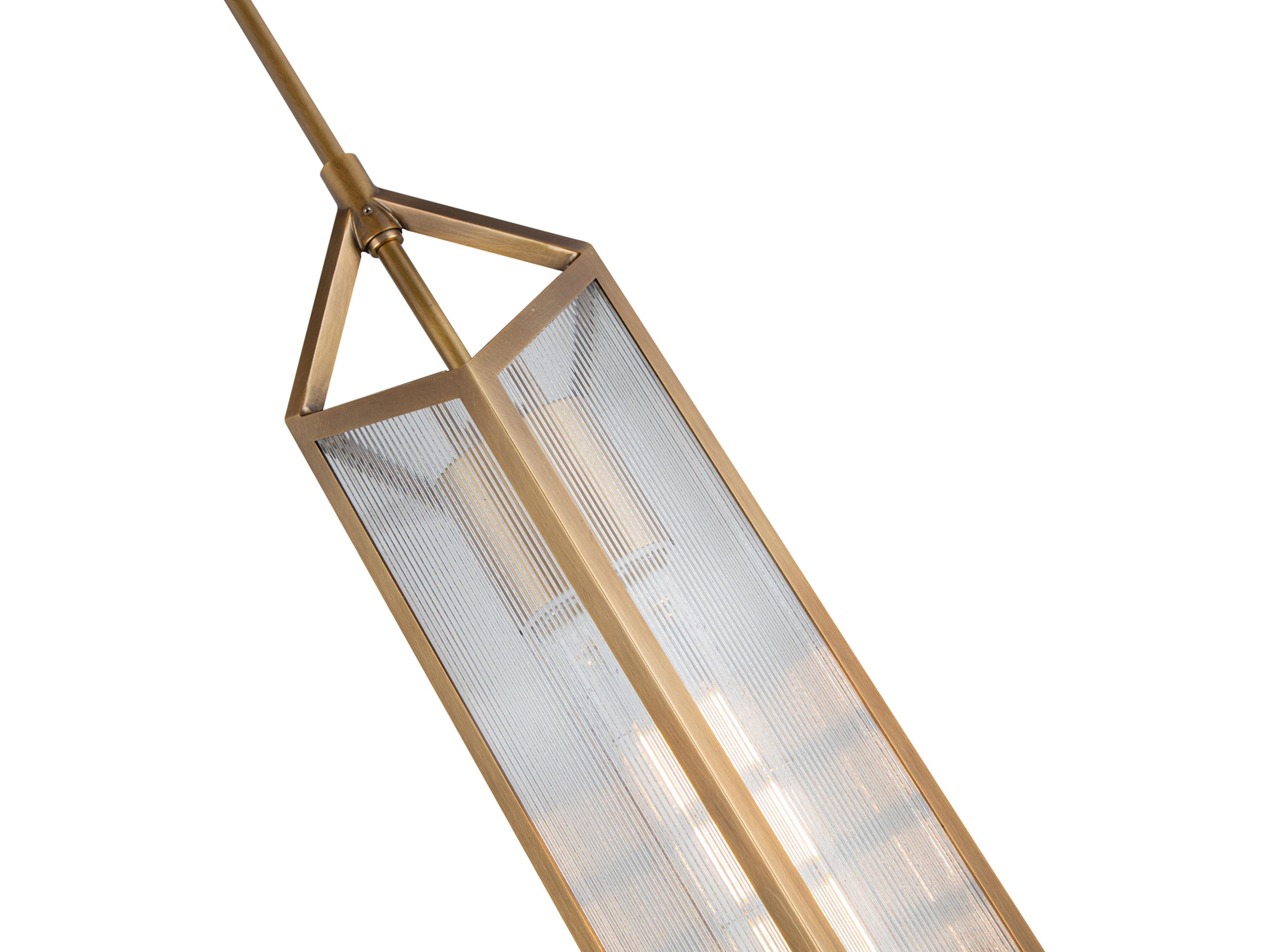 Alora Lighting Cairo 1-Light Vintage Brass Geometric Mini Pendant
