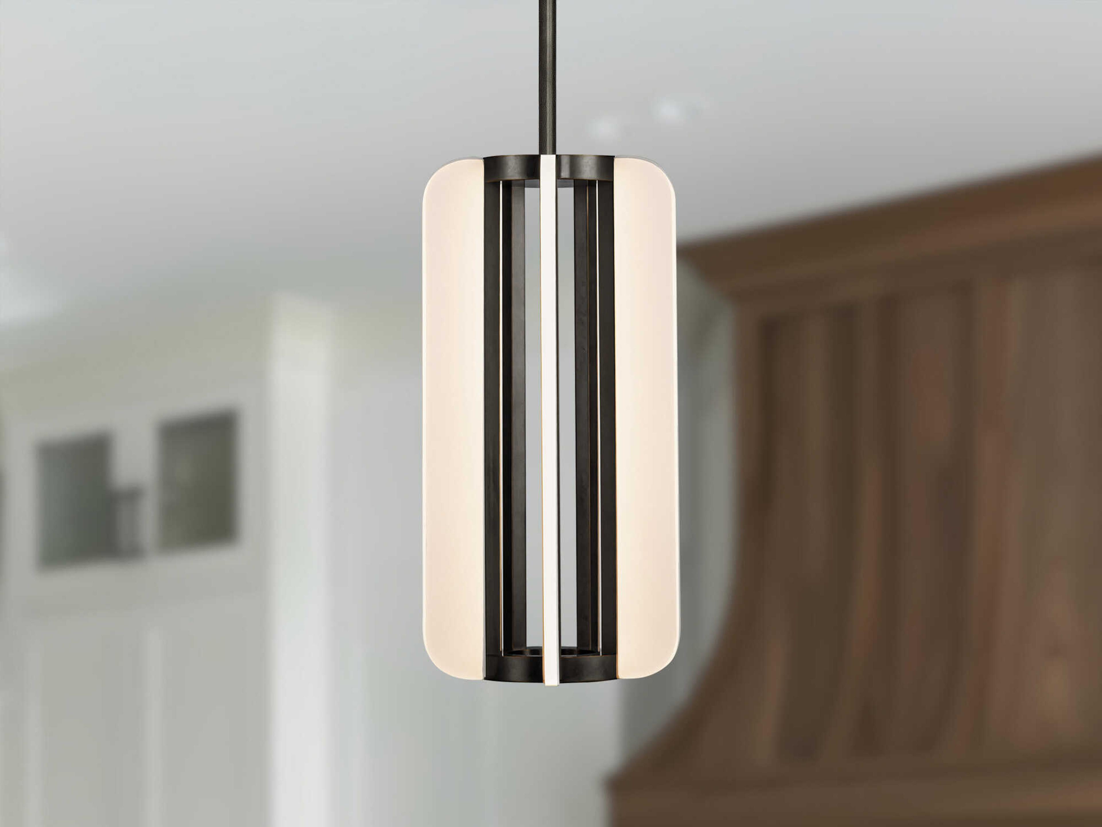 Alora Lighting Anders Urban Bronze Black Geometric Pendant