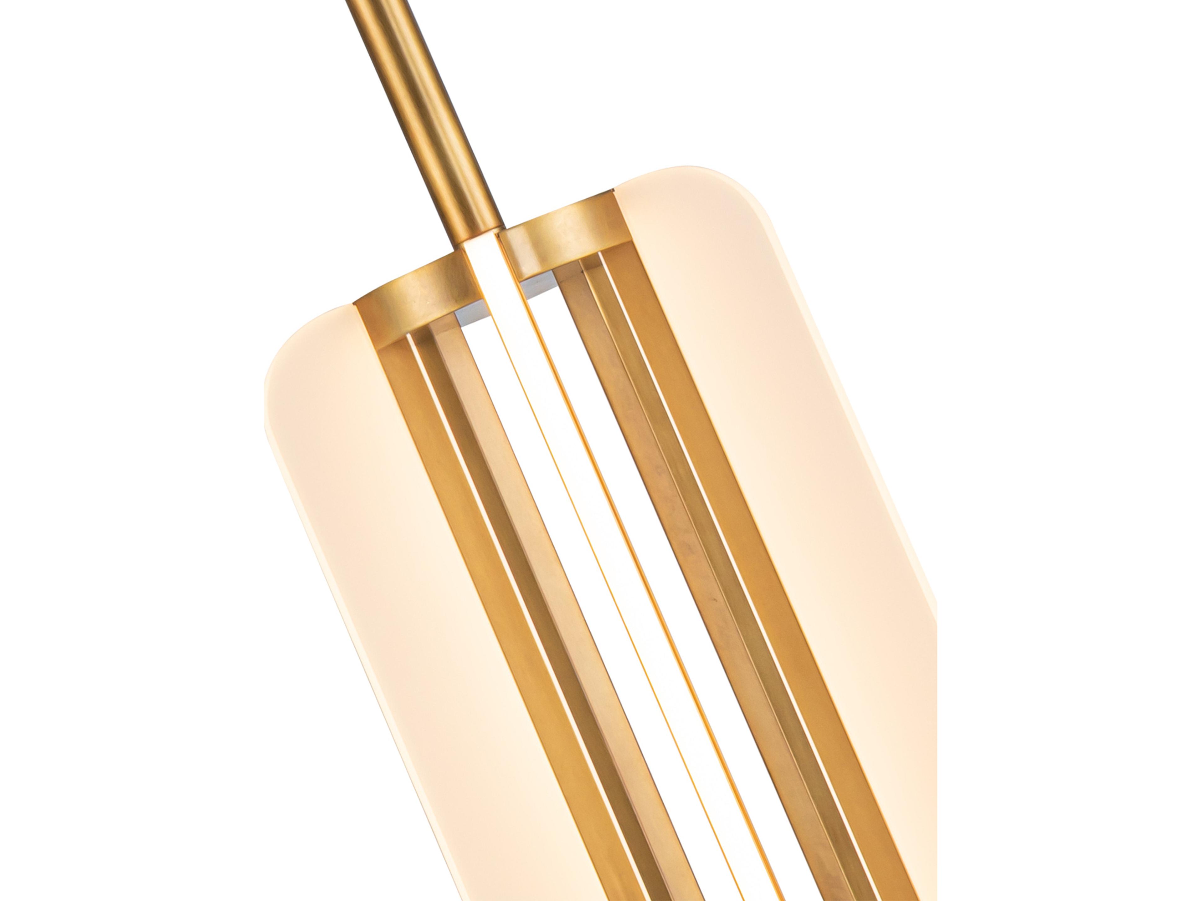 Alora Lighting Anders Vintage Brass Geometric Pendant