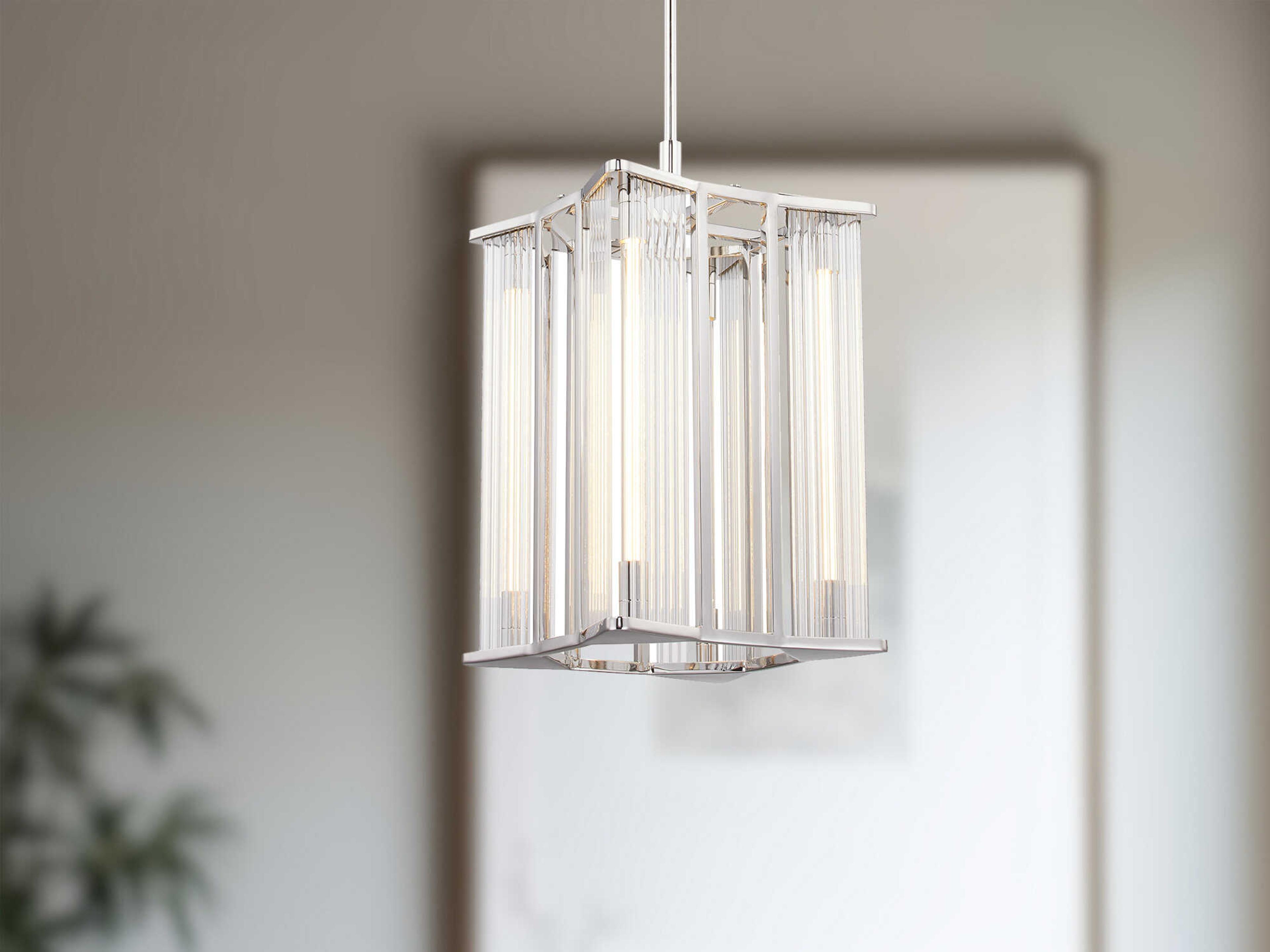 Alora Lighting Sabre Polished Nickel Geometric Pendant
