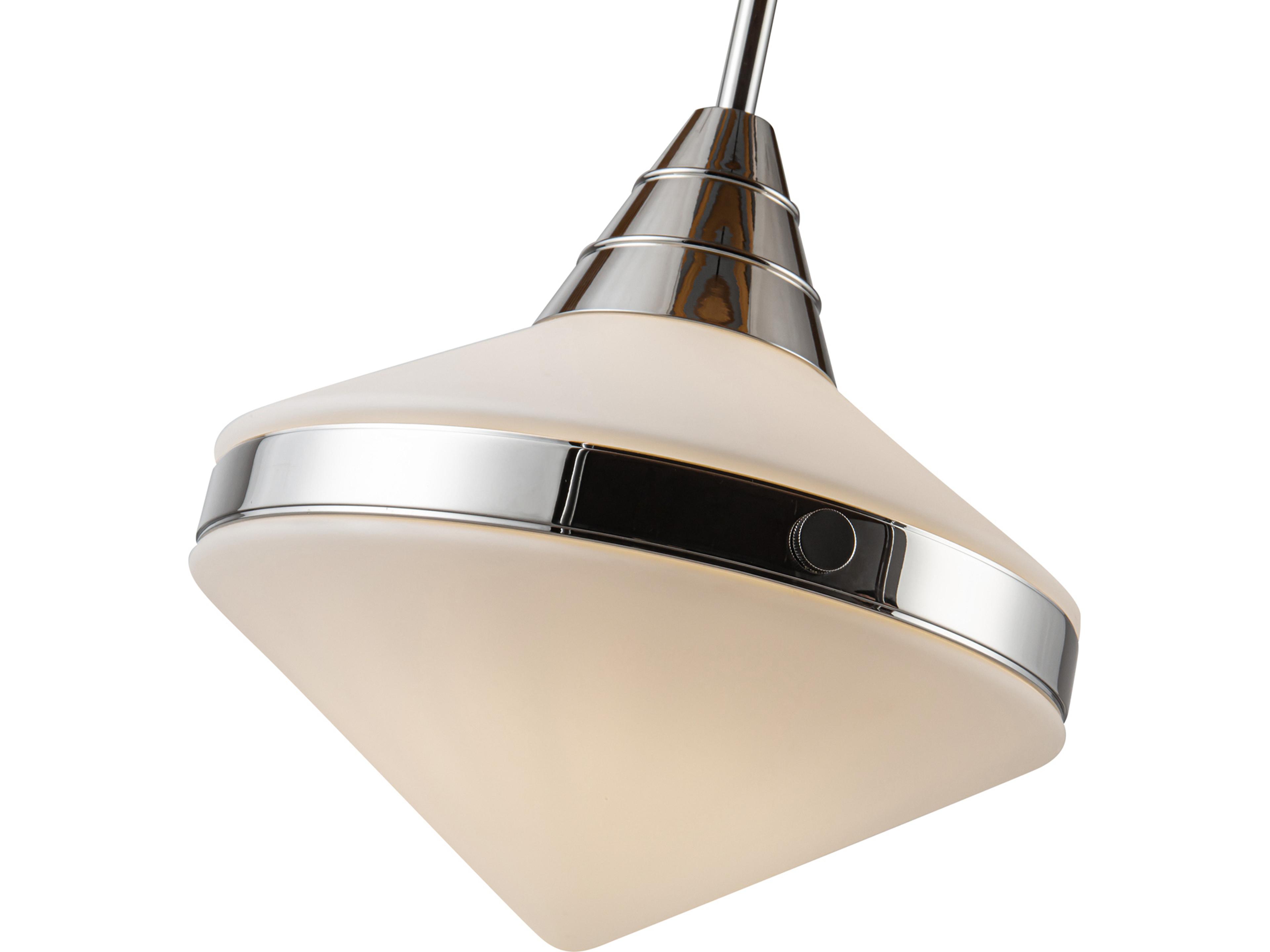 Alora Lighting Willard 1-Light Polished Nickel Geometric Pendant