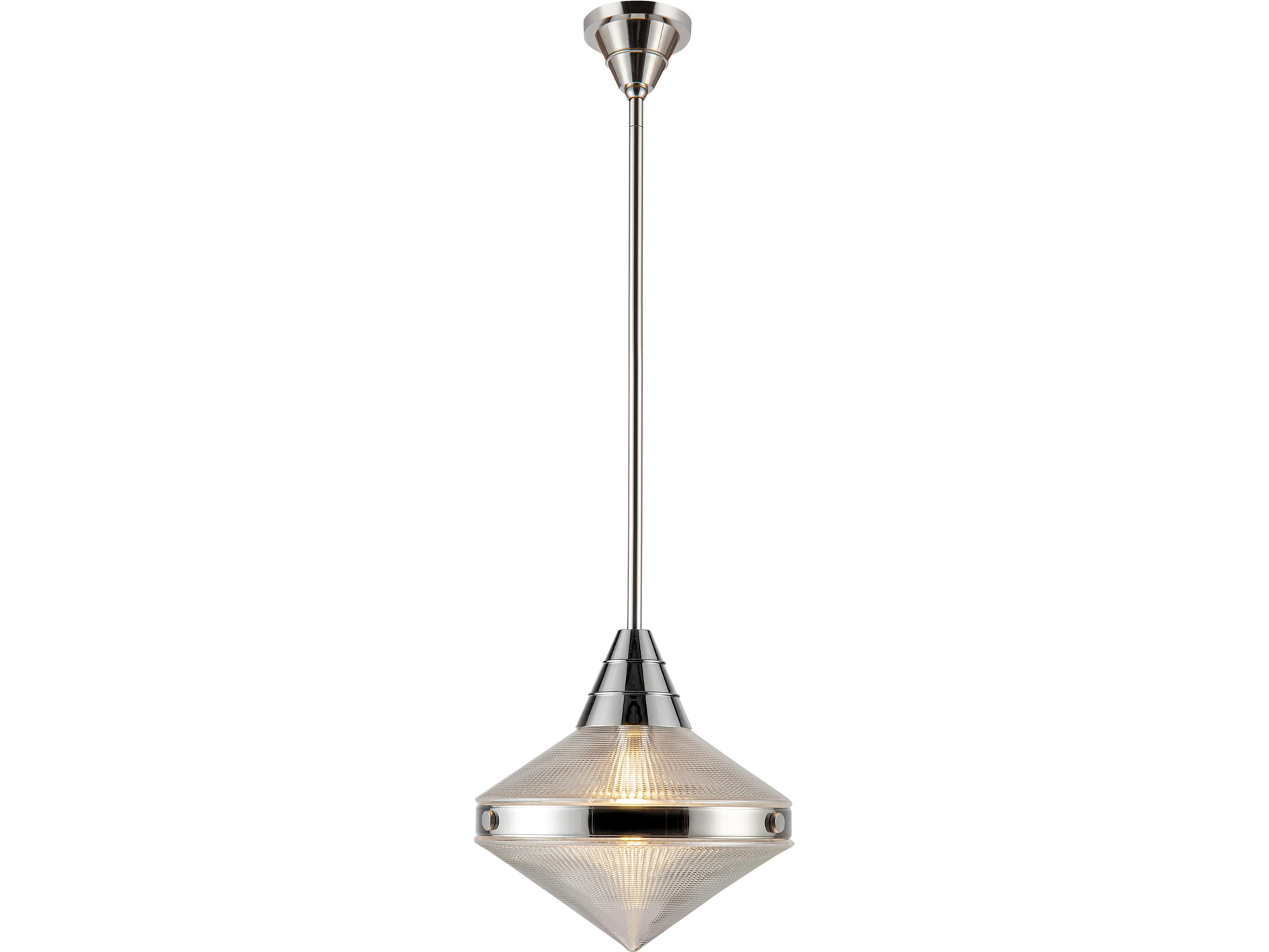 Willard Pendant Light Polished Nickel Modern Geometric