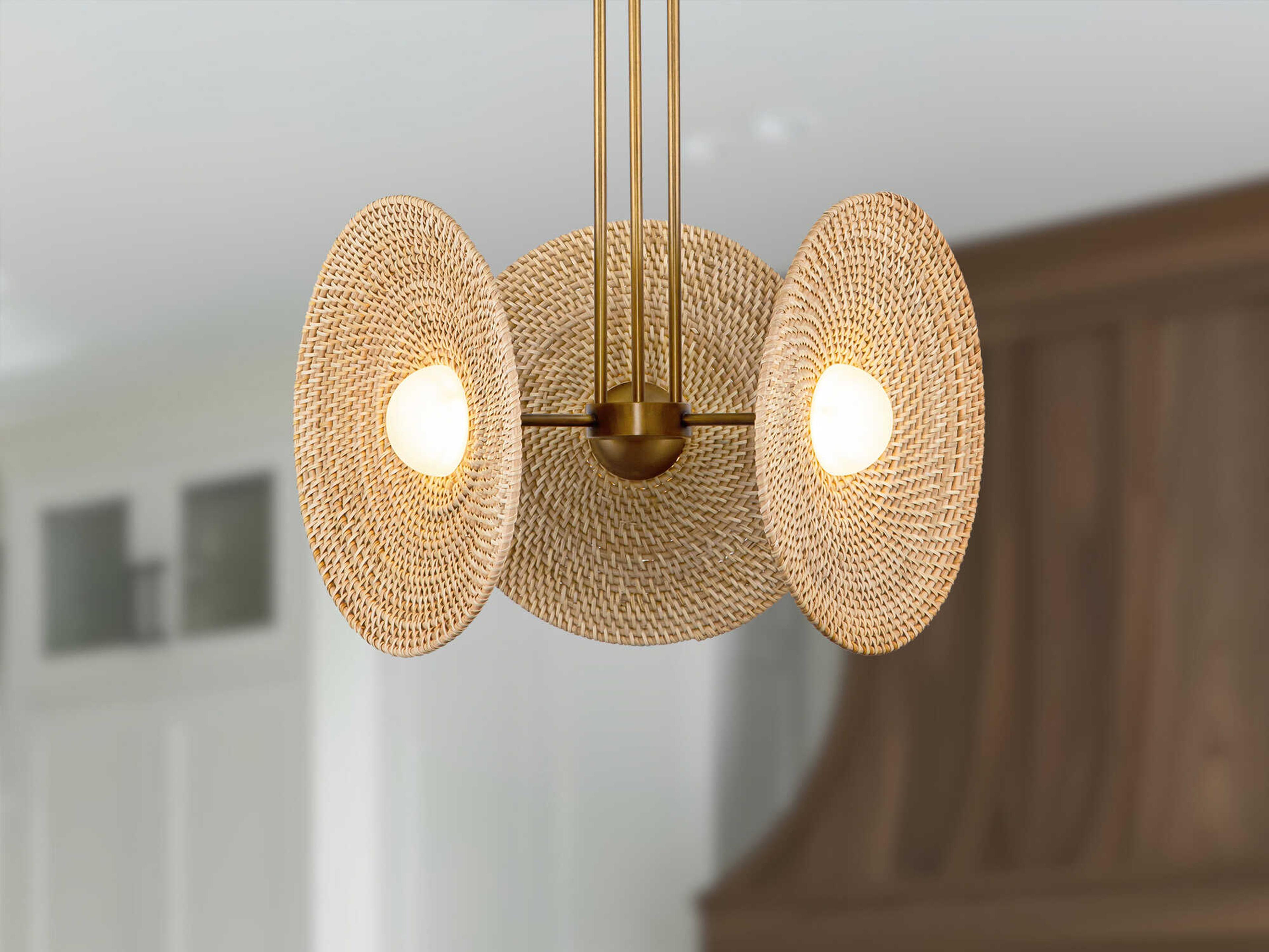 Alora Lighting Harbour Vintage Brass Round Pendant