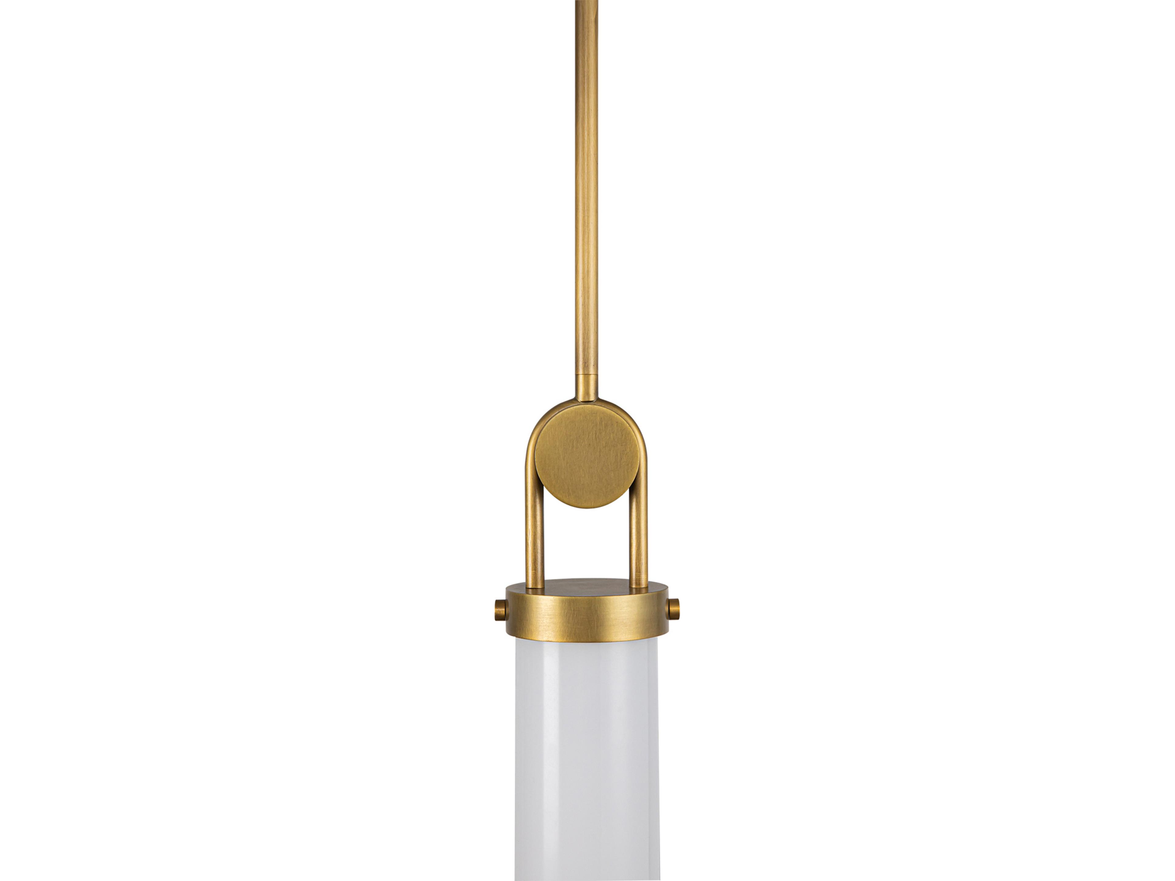 Alora Lighting Wynwood 1-Light Vintage Brass Cylinder Linear Mini Pendant