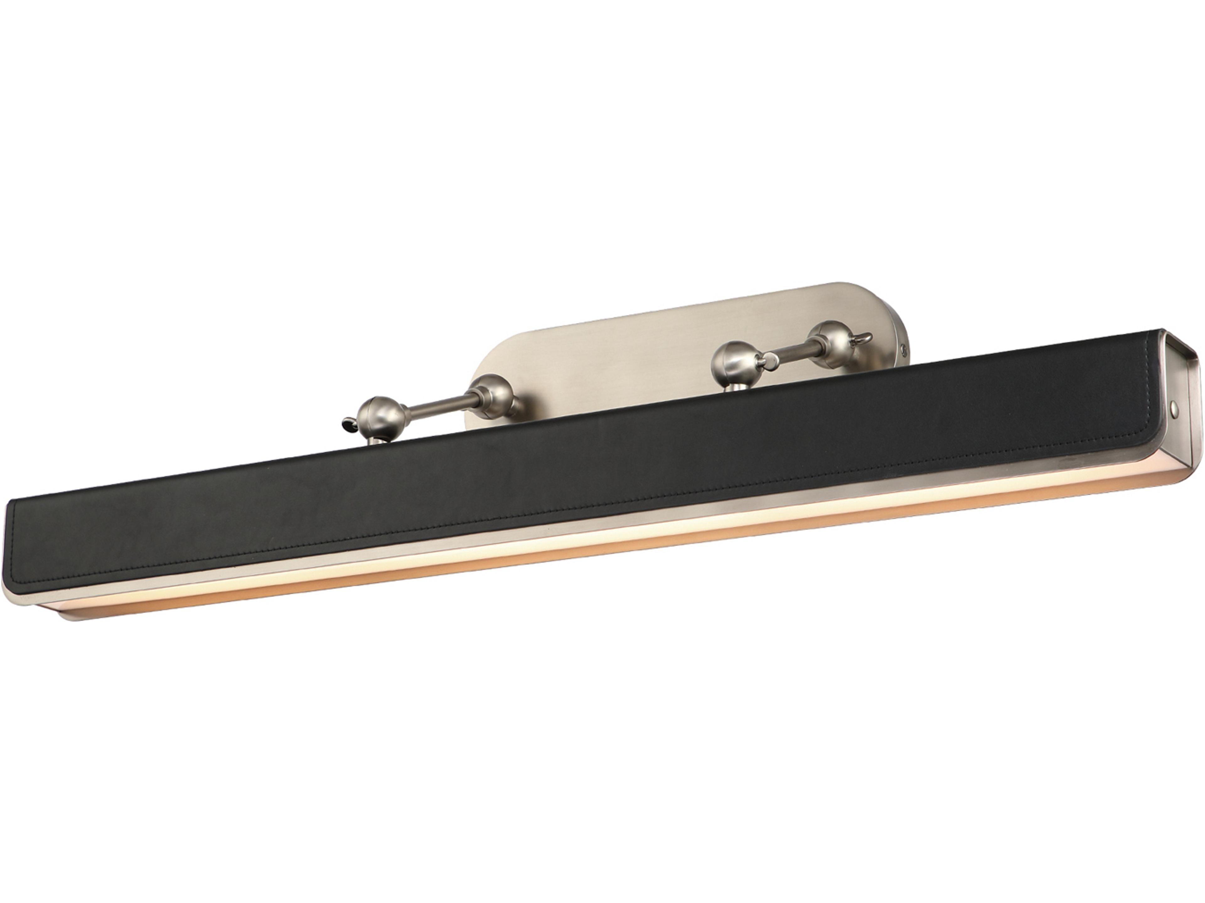 Valise Picture Light Aged Nickel and Tuxedo Leather