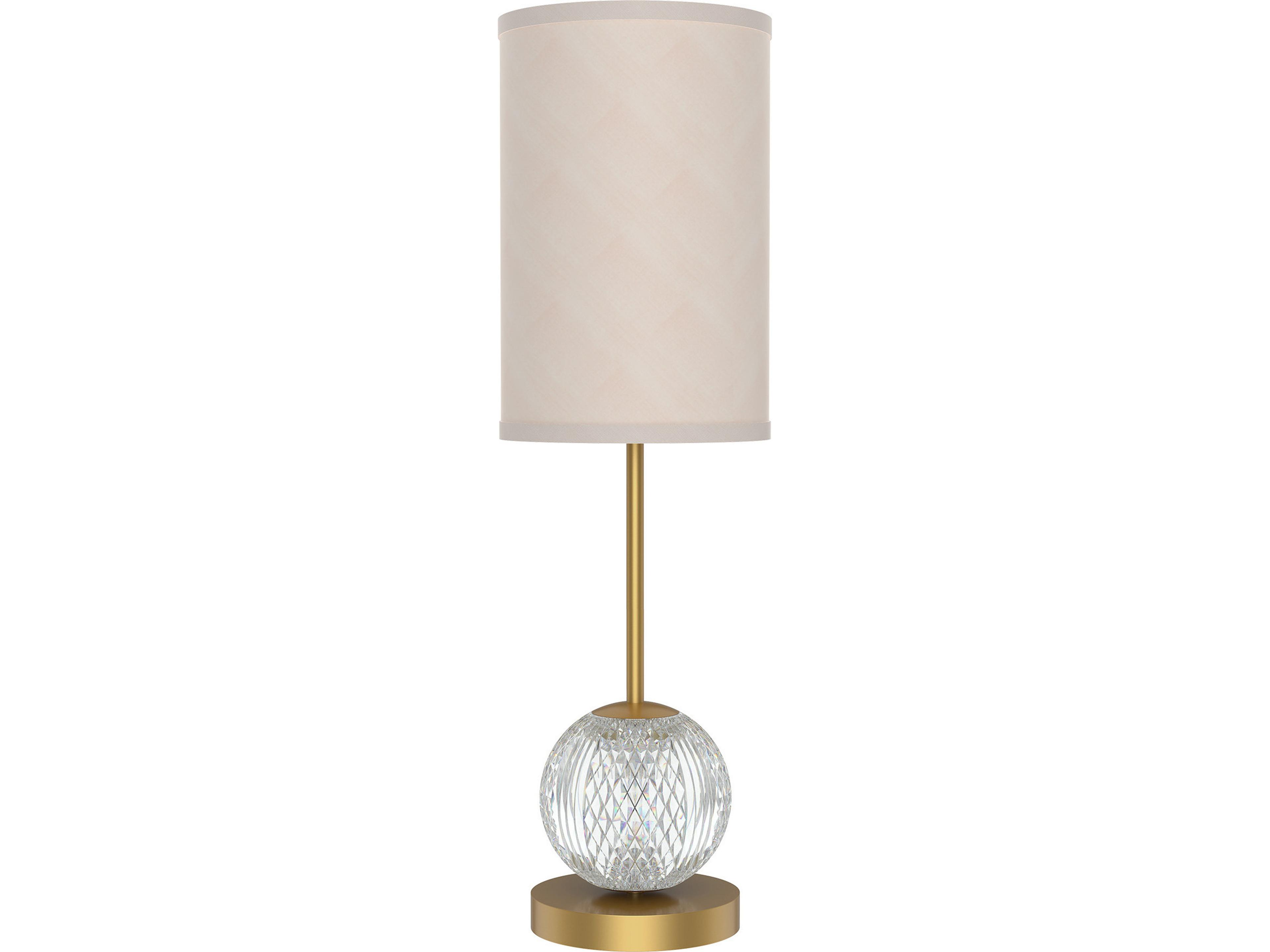 Alora Lighting Marni Natural Brass White Linen Table Lamp