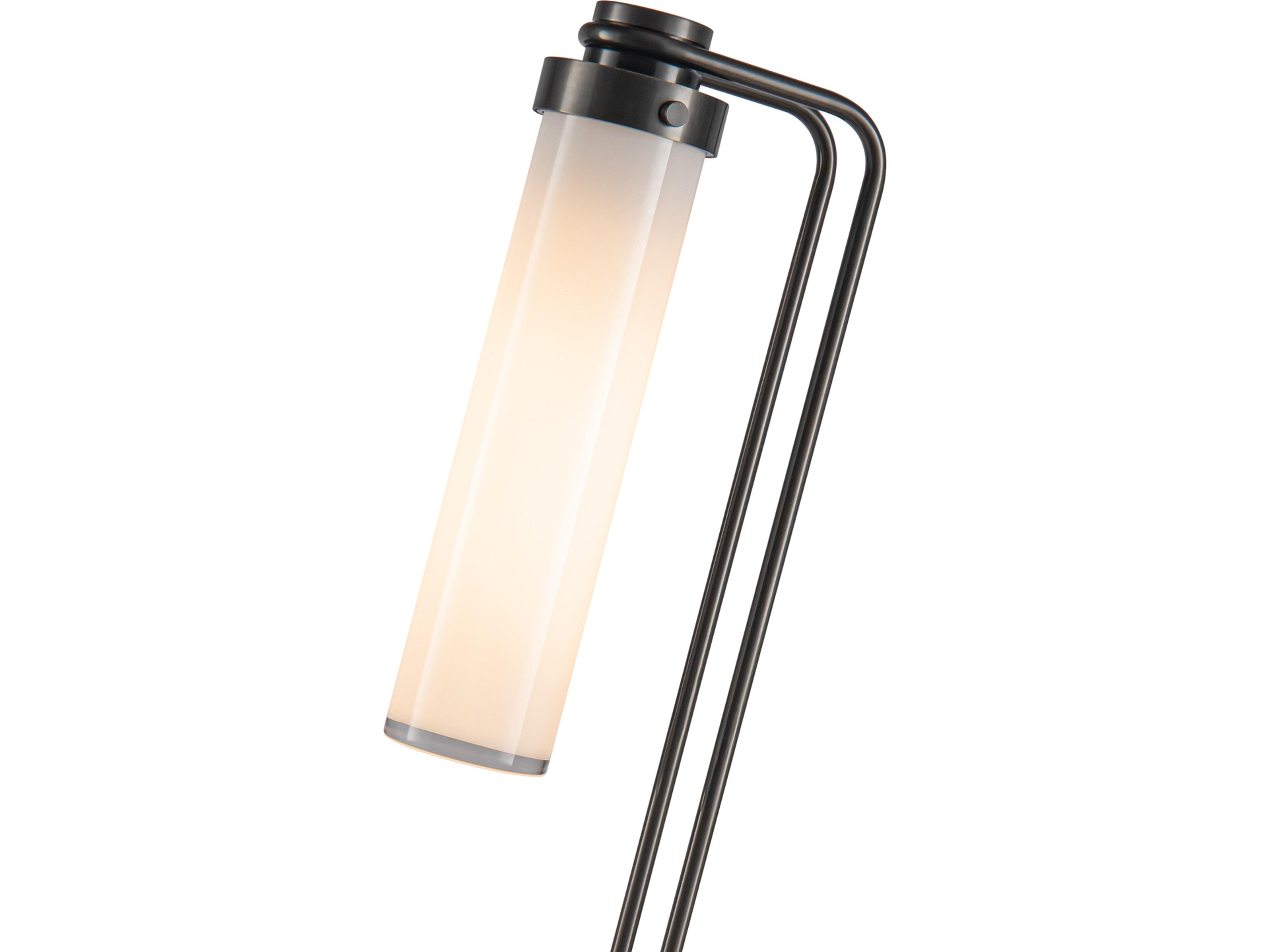 Alora Lighting Wynwood Urban Bronze Glossy Opal Glass Black Table Lamp