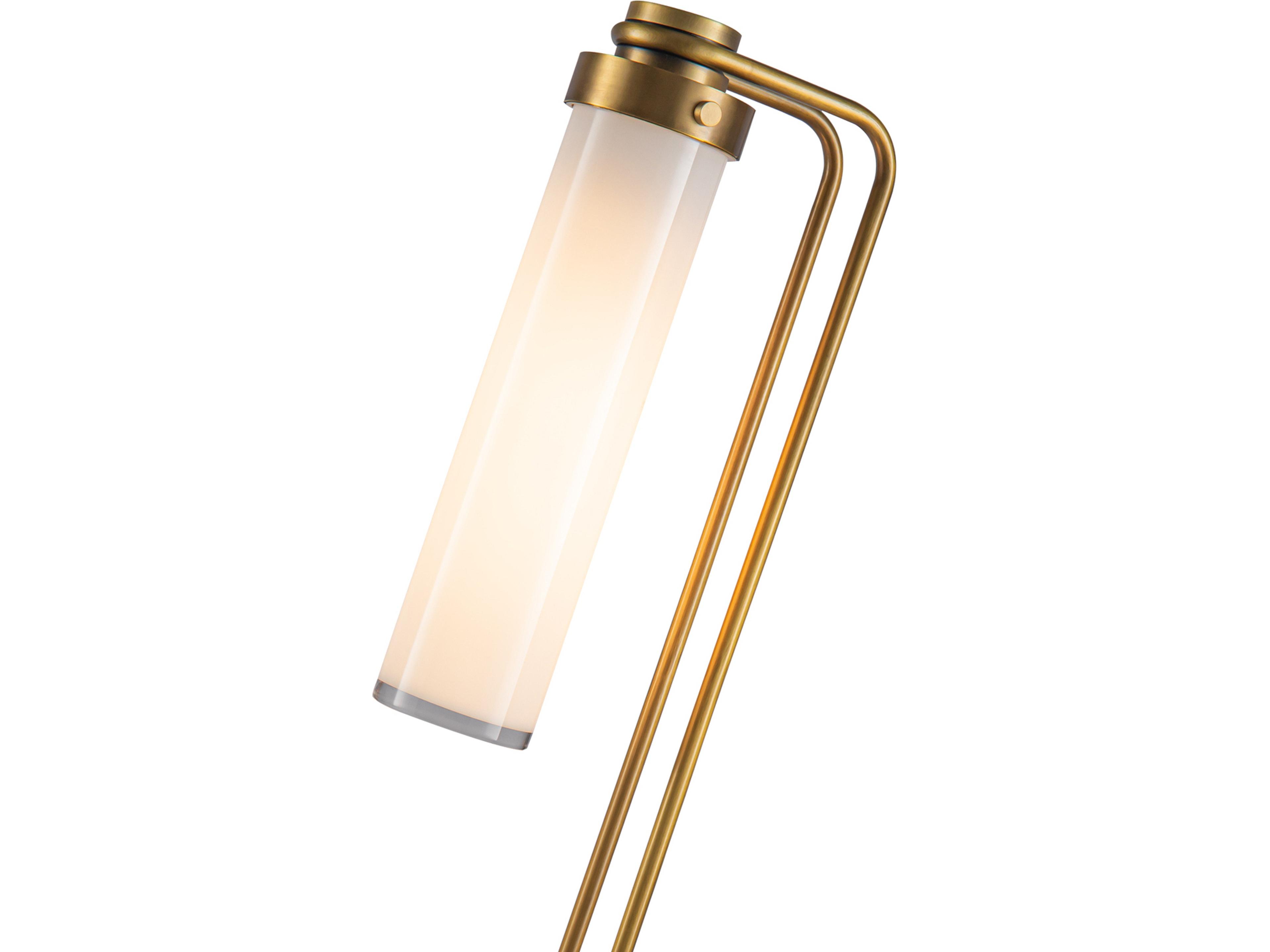 Alora Lighting Wynwood Vintage Brass Glossy Opal Glass Table Lamp