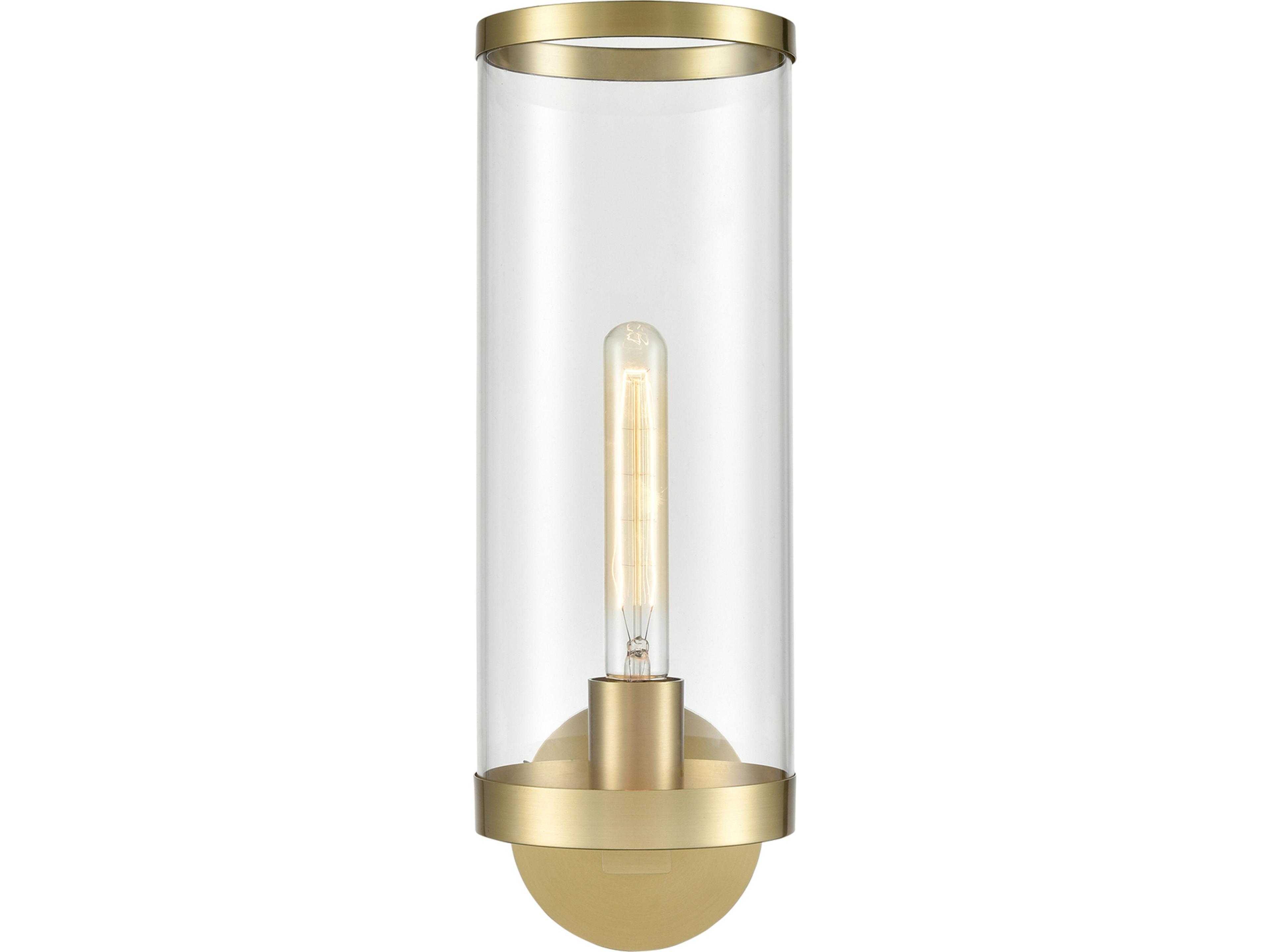 Revolve II Wall Sconce in Natural Brass