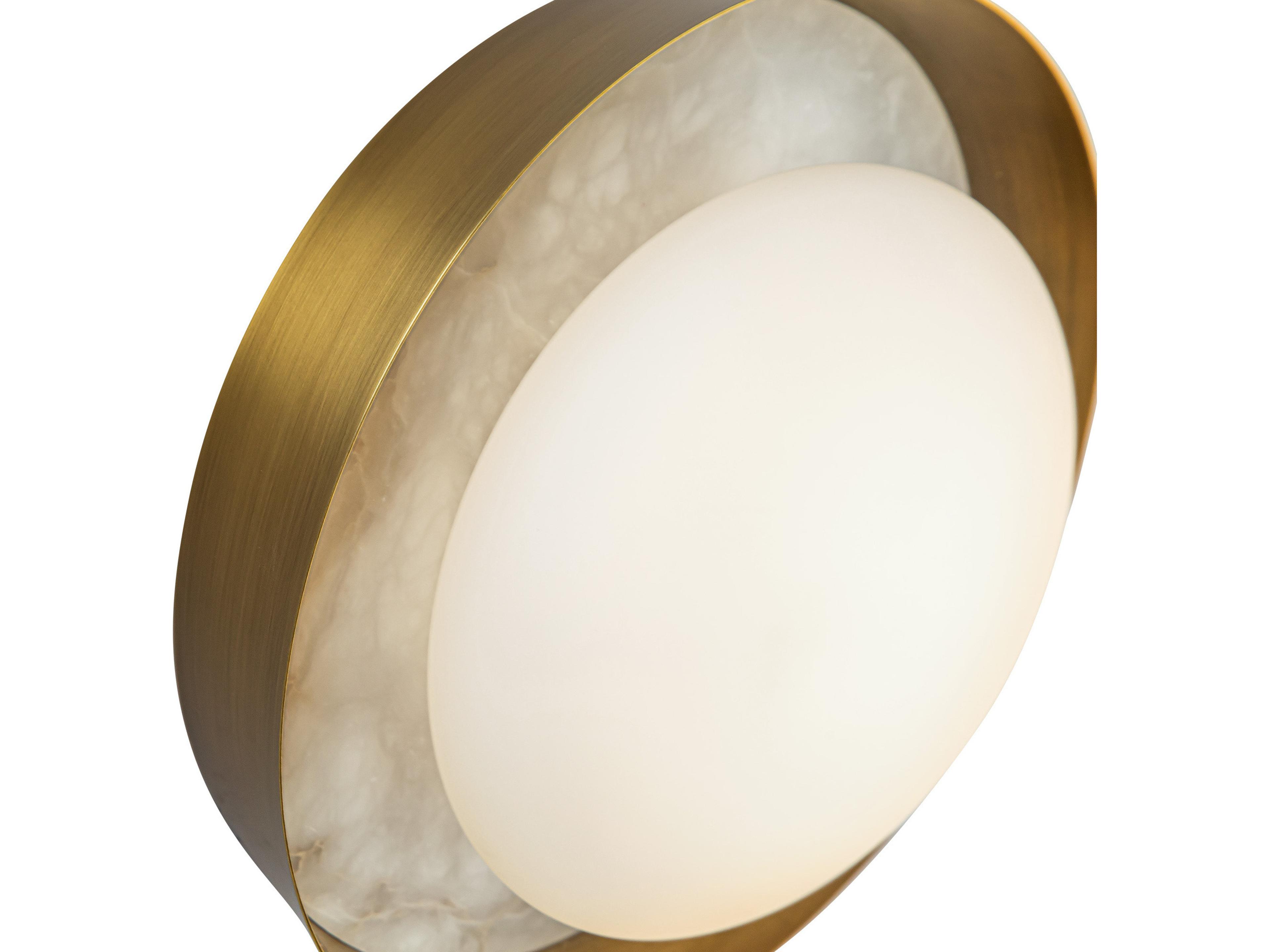Alora Lighting Alonso Vintage Brass Vanity Light