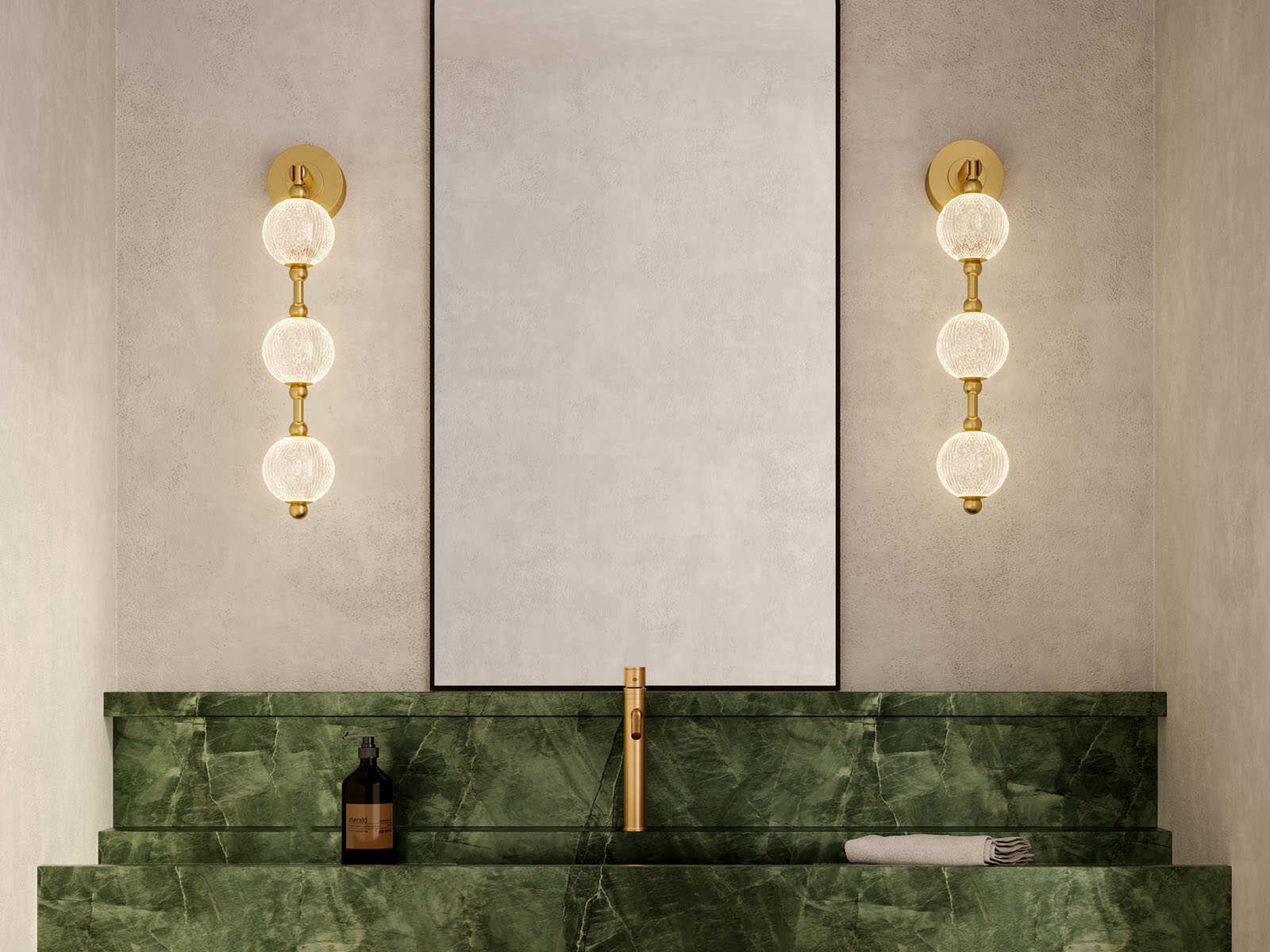 Alora Lighting Marni Natural Brass Vanity Light