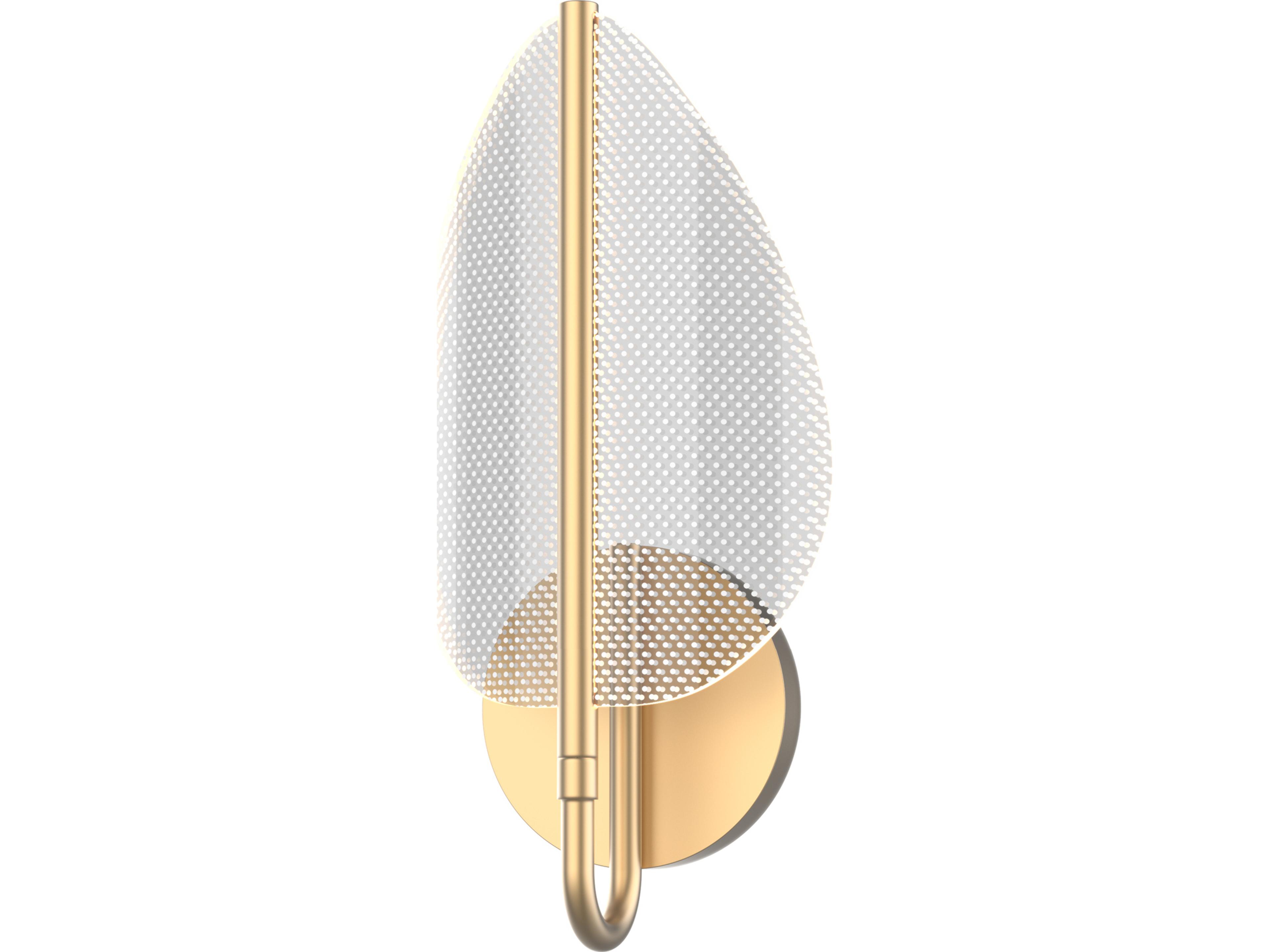 Flora Wall Sconce Natural Brass LED