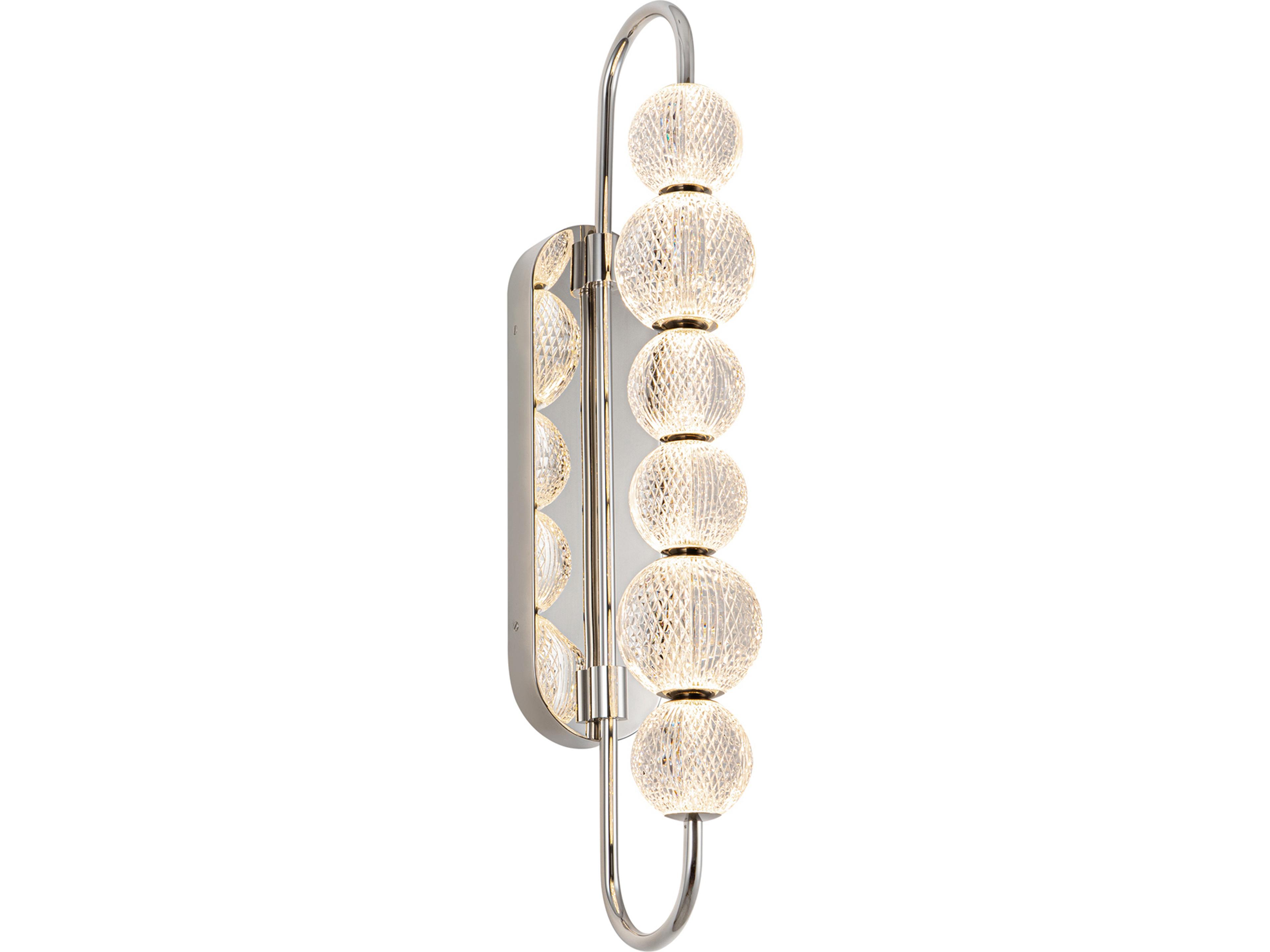 Marni LED Bathroom Vanity Light Polished Nickel
