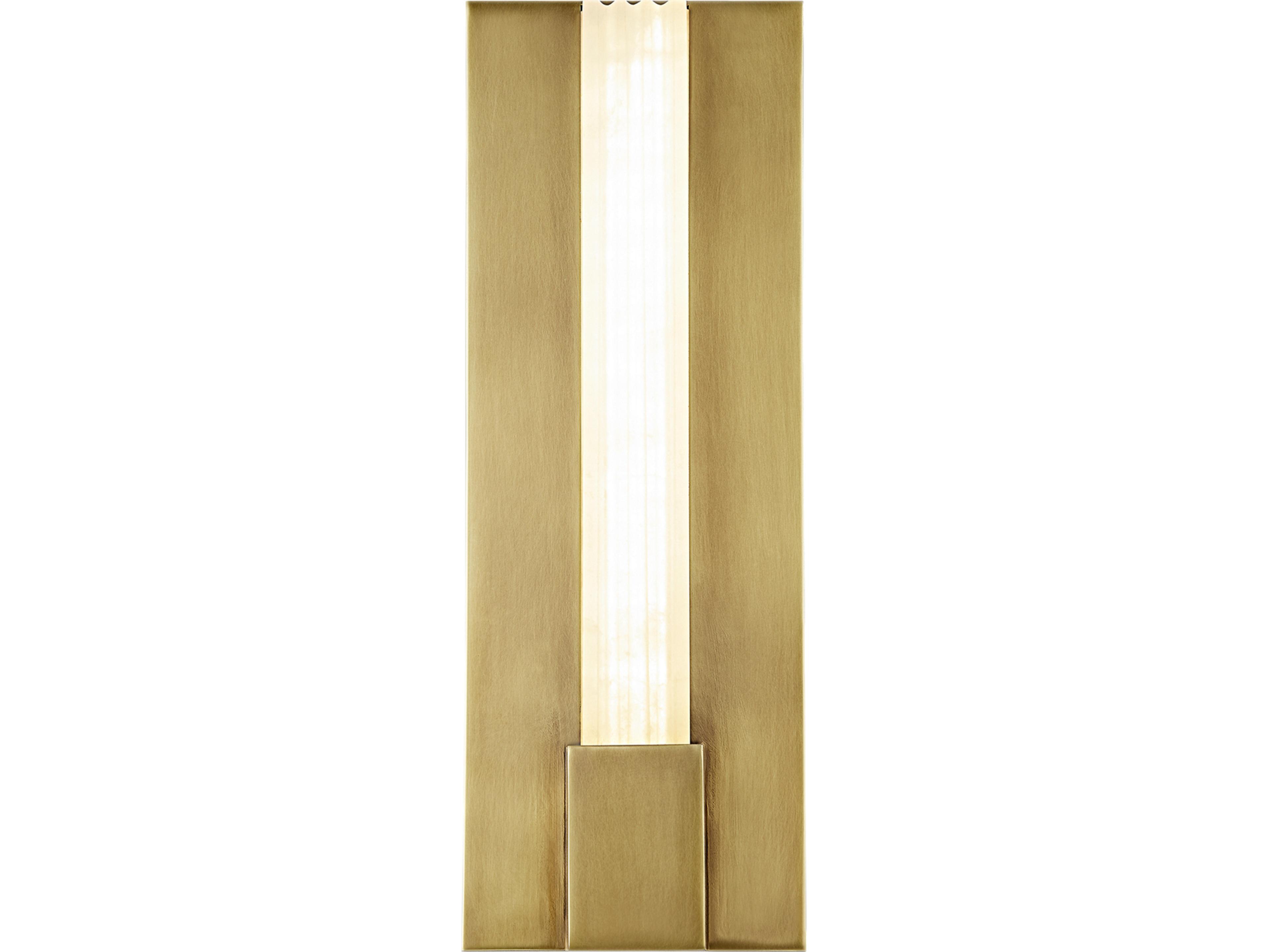 Kismet LED Wall Sconce in Vintage Brass Alabaster