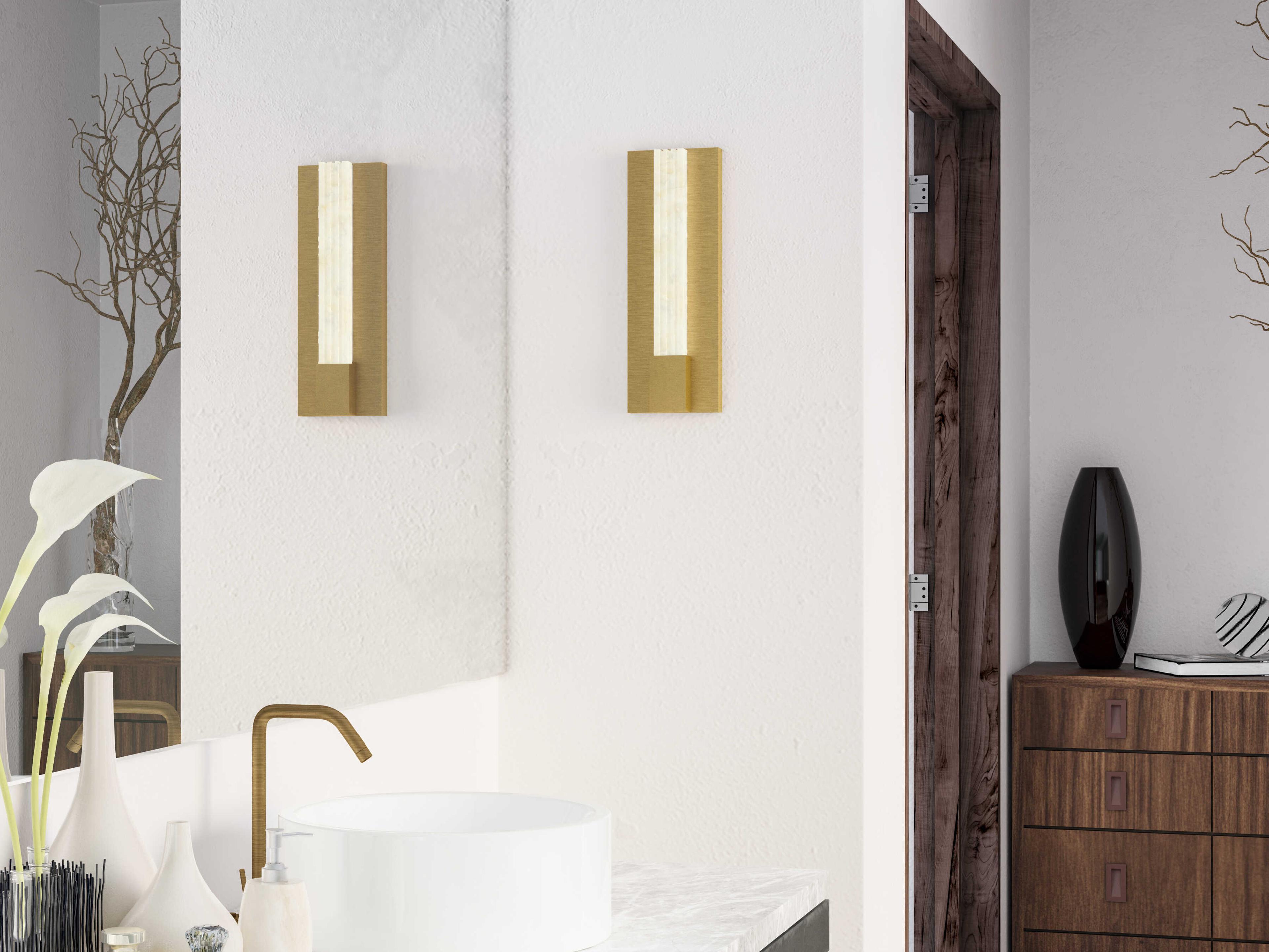 Alora Lighting Kismet Vintage Brass Wall Sconce