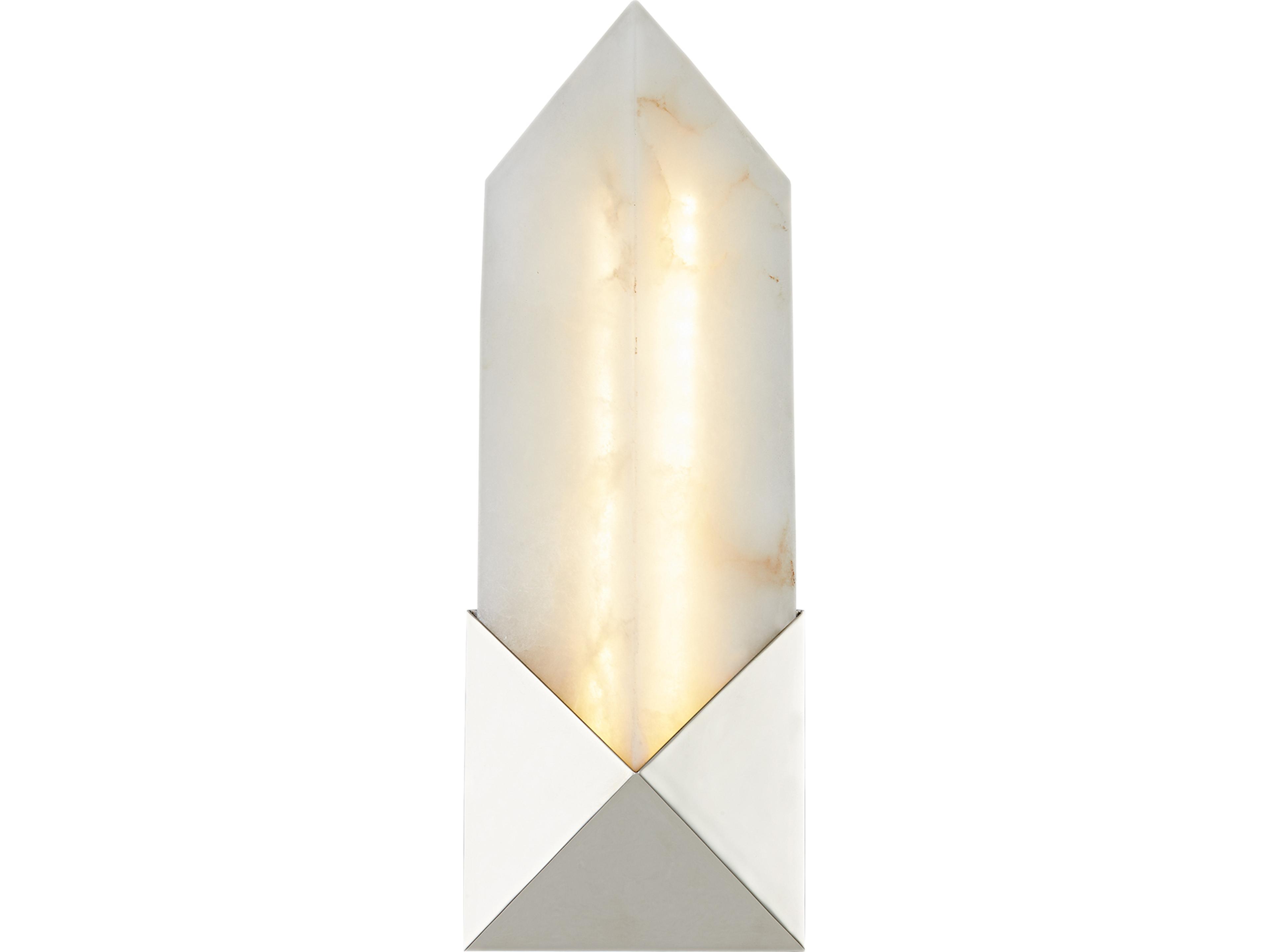 Caesar Wall Sconce Polished Nickel Modern LED