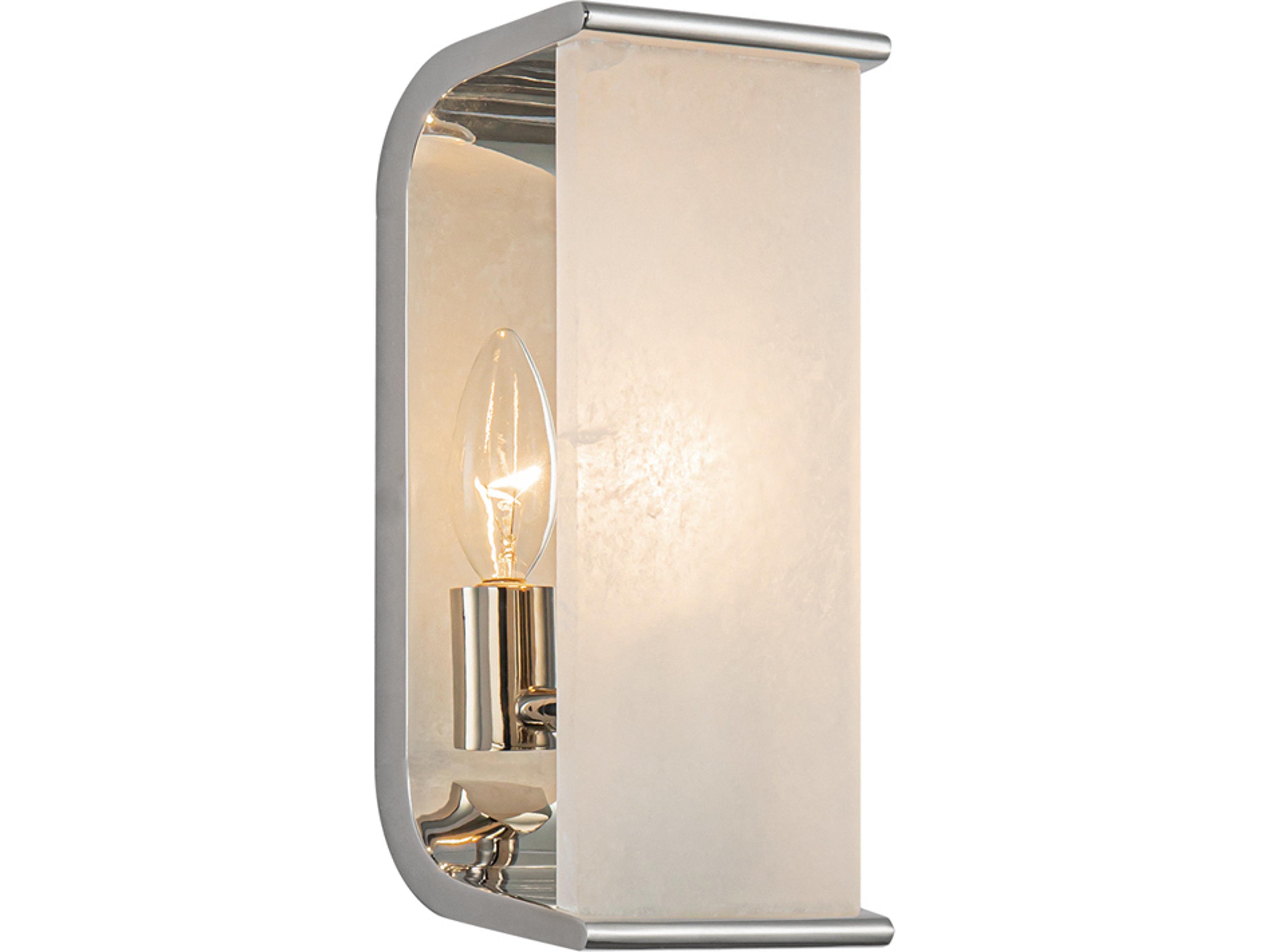 Alora Lighting Abbott 1-Light Polished Nickel Wall Sconce