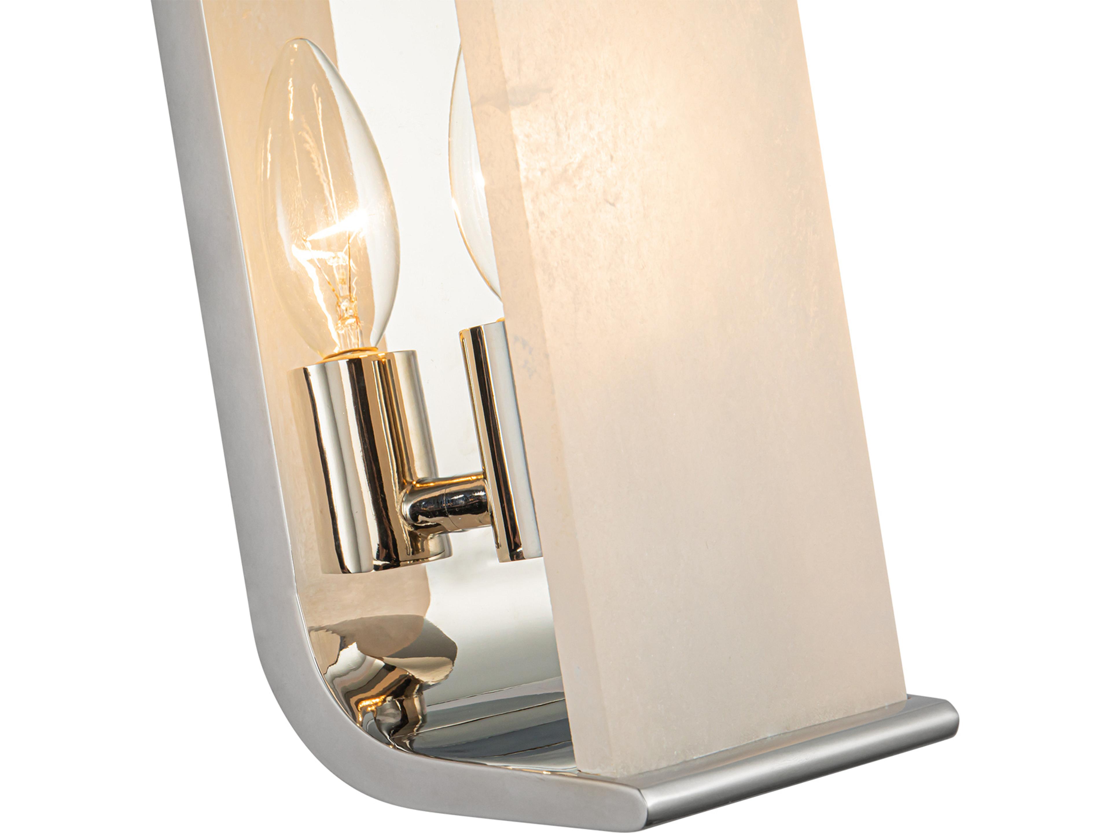Alora Lighting Abbott 1-Light Polished Nickel Wall Sconce