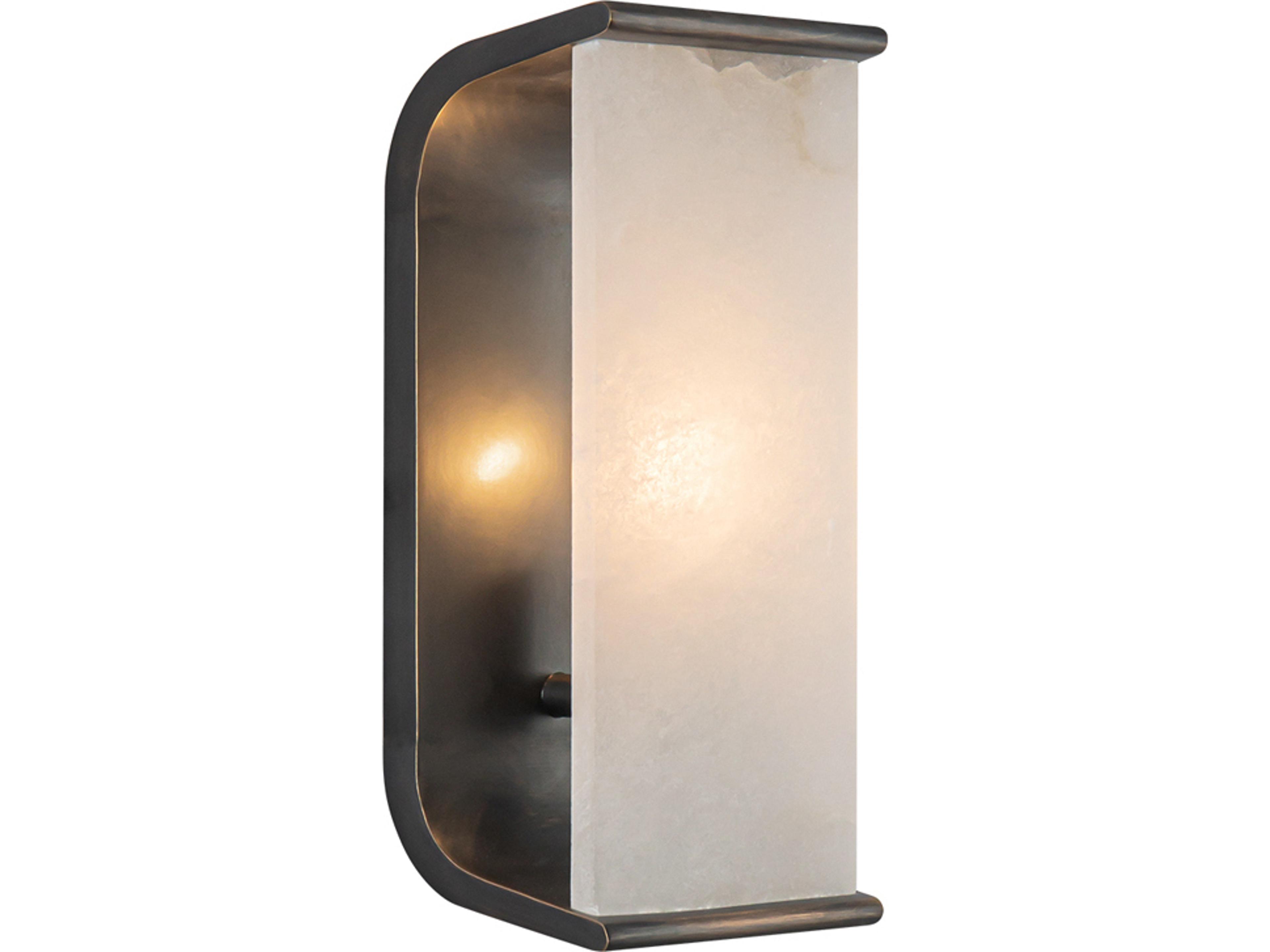 Abbott Wall Sconce Urban Bronze Alabaster