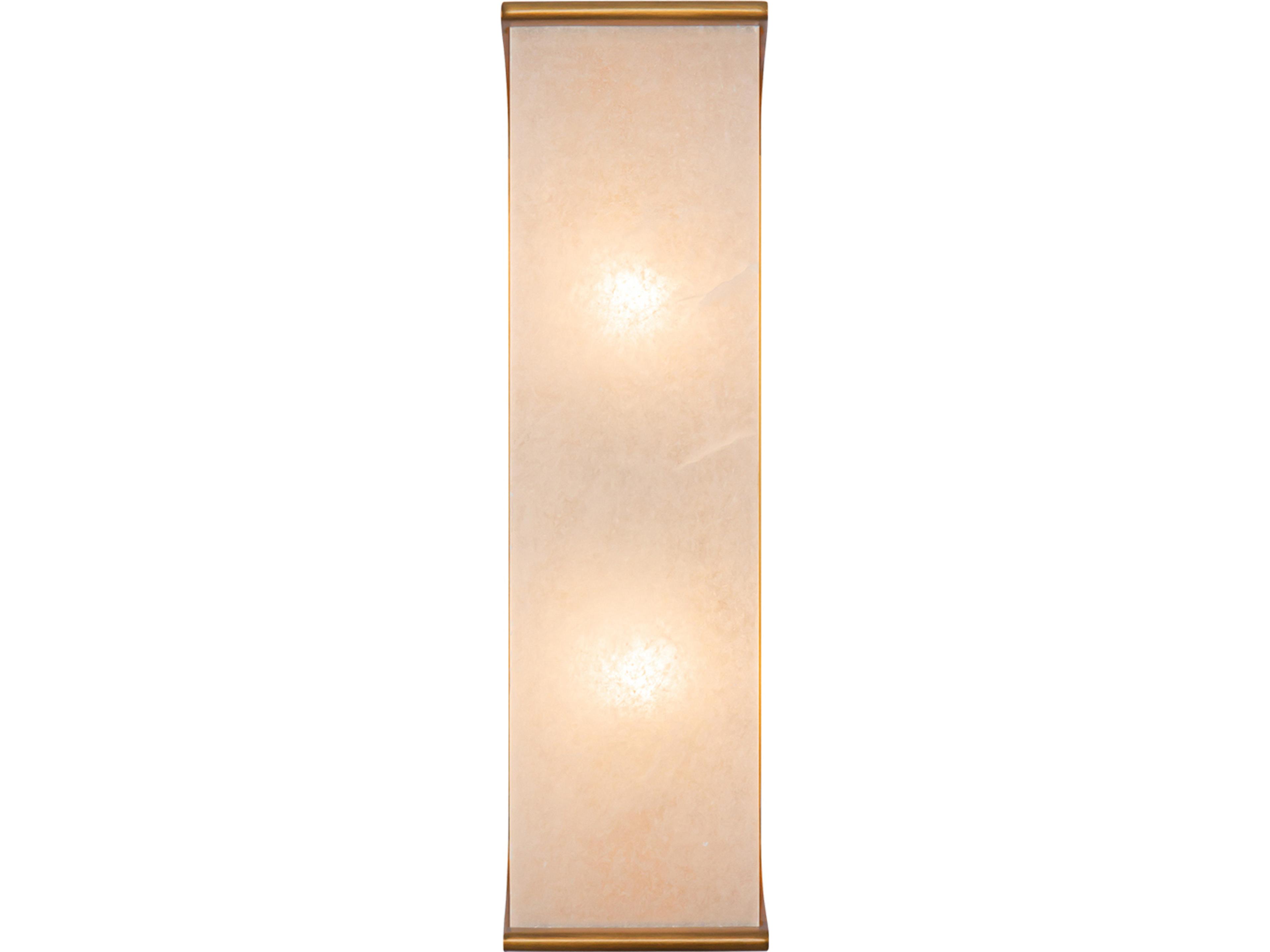Alora Lighting Abbott 2-Light Vintage Brass Wall Sconce