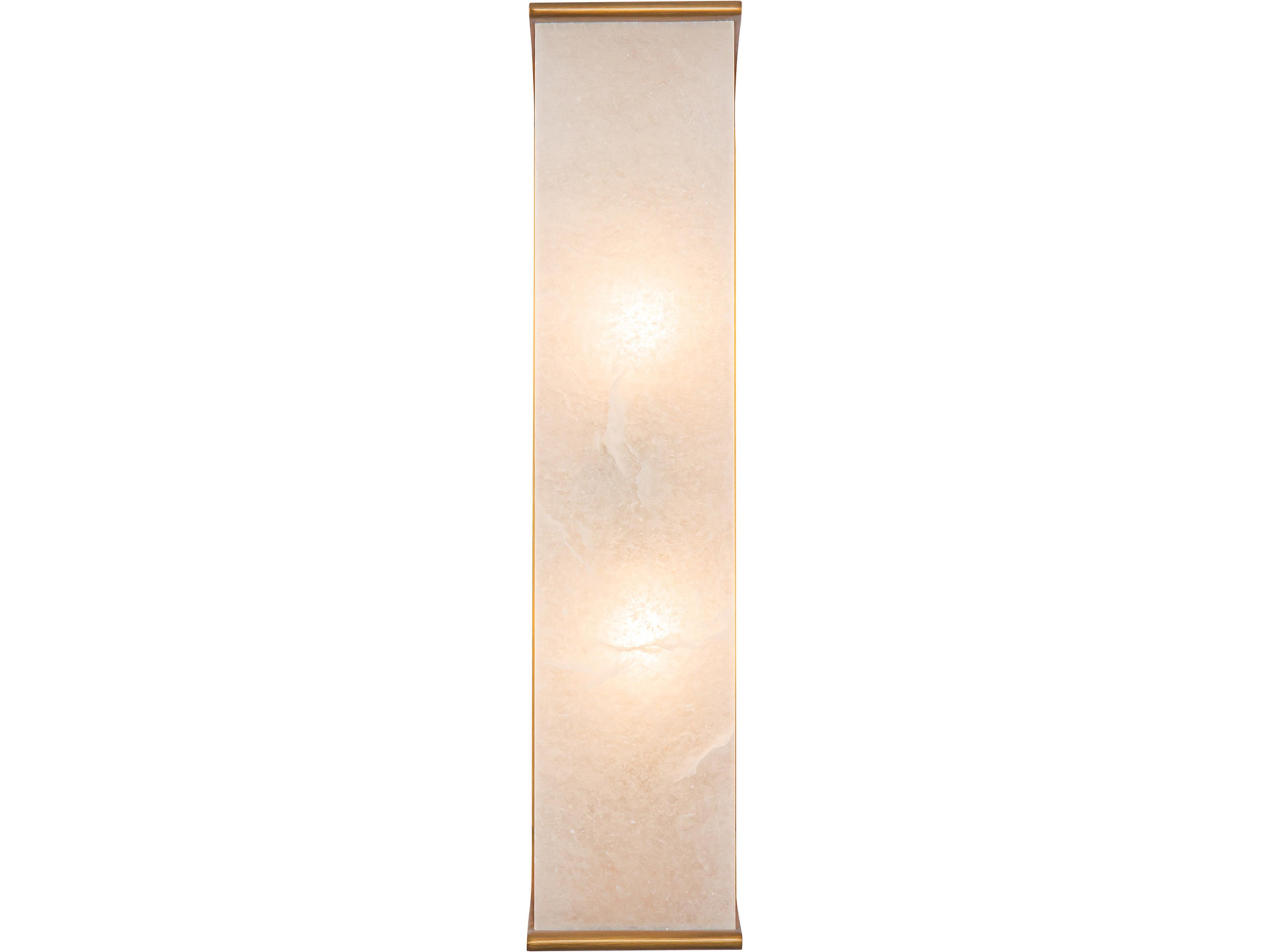 Alora Lighting Abbott 2-Light Vintage Brass Wall Sconce