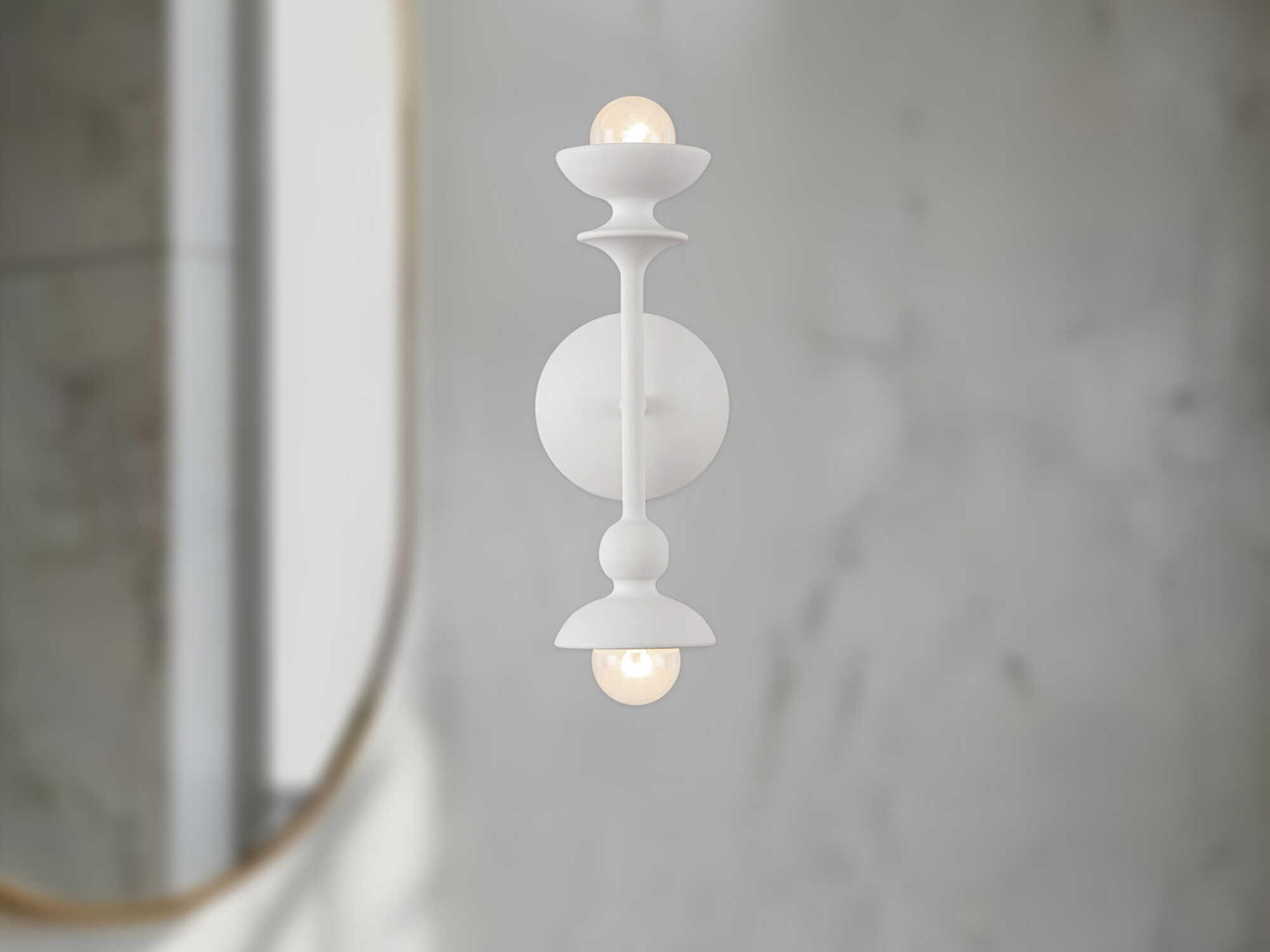 Alora Lighting Cadence 2-Light Antique White Wall Sconce