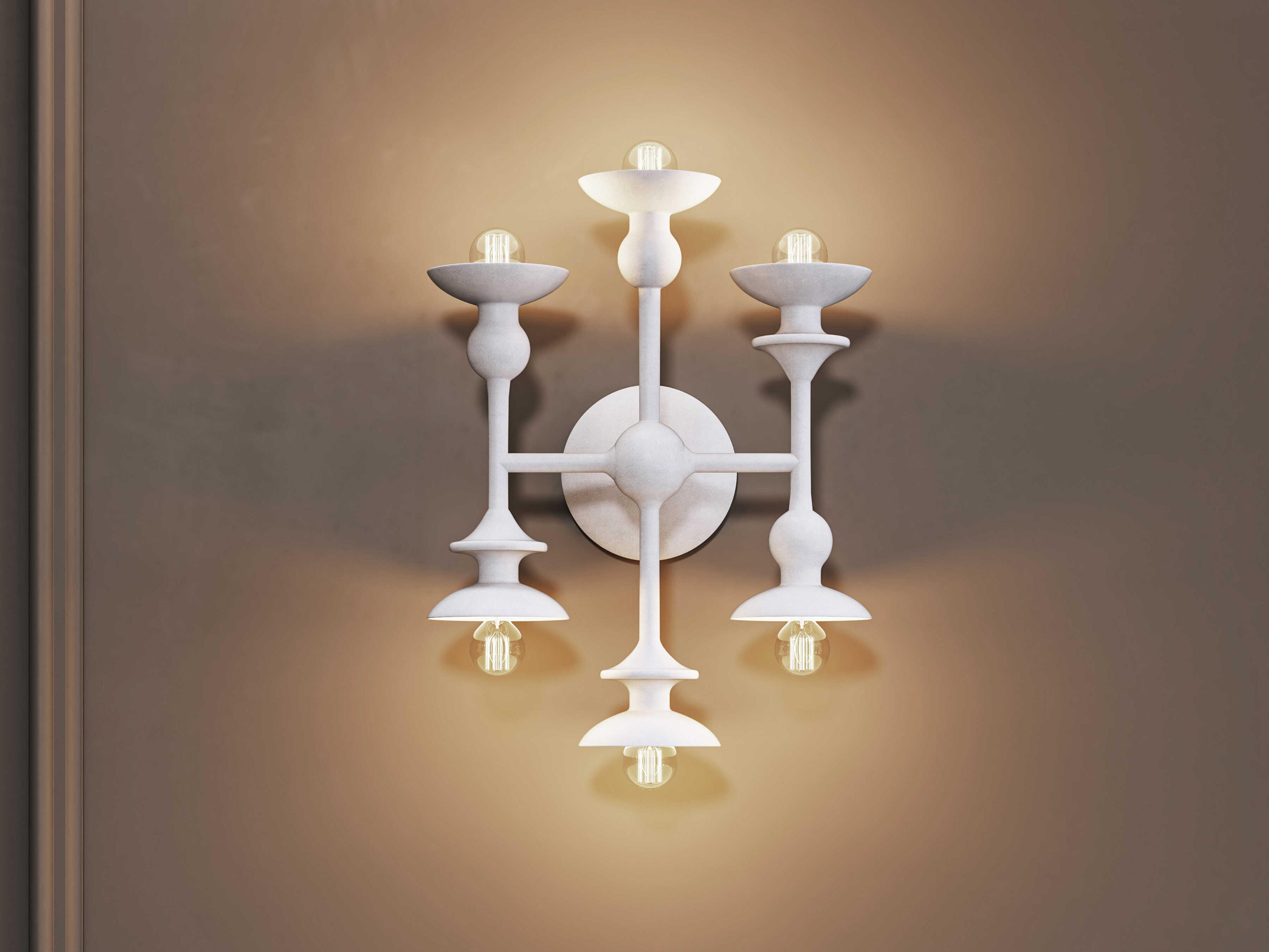 Alora Lighting Cadence 6-Light Antique White Wall Sconce
