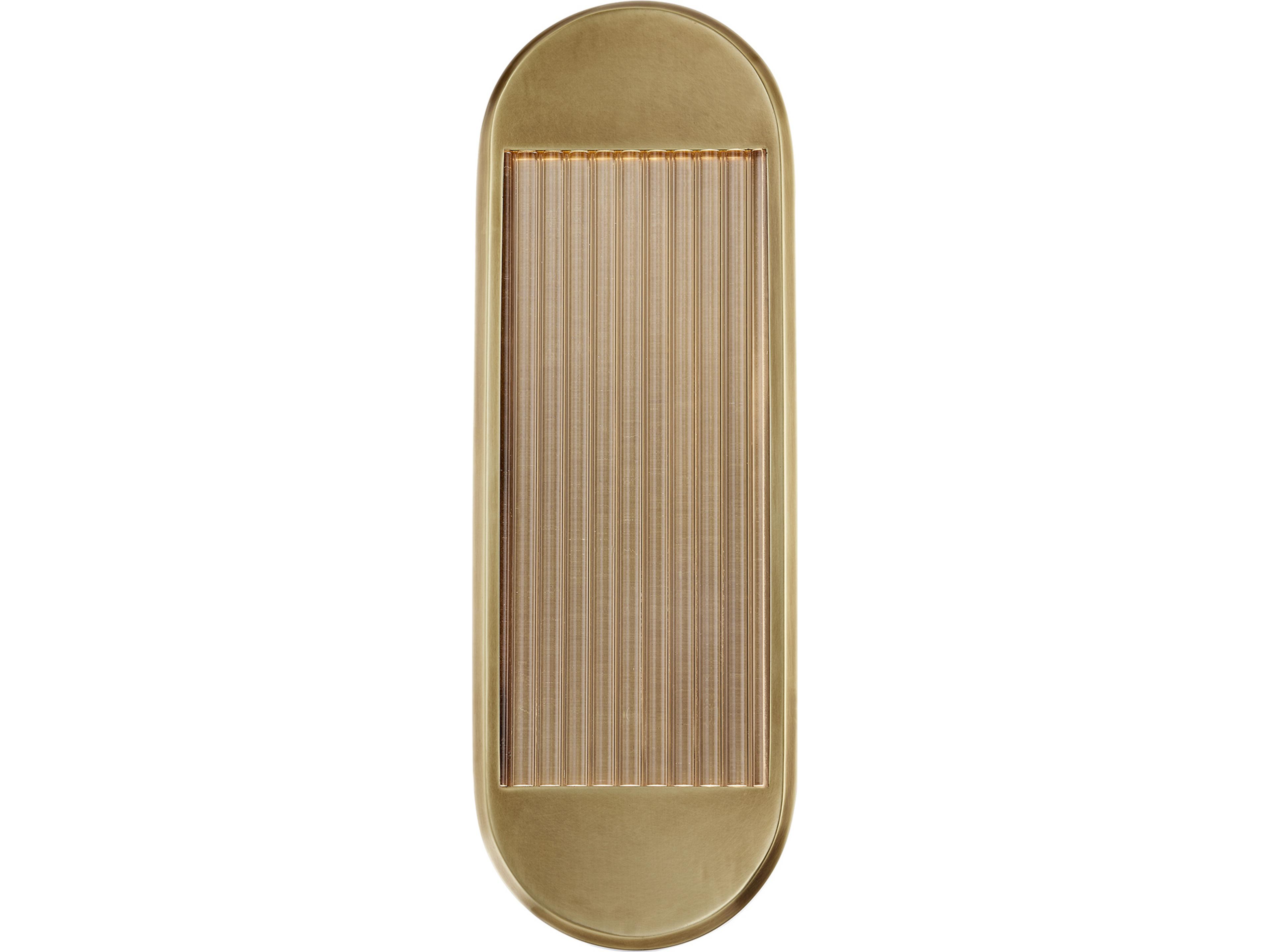 Palais LED Wall Vanity Light in Vintage Brass