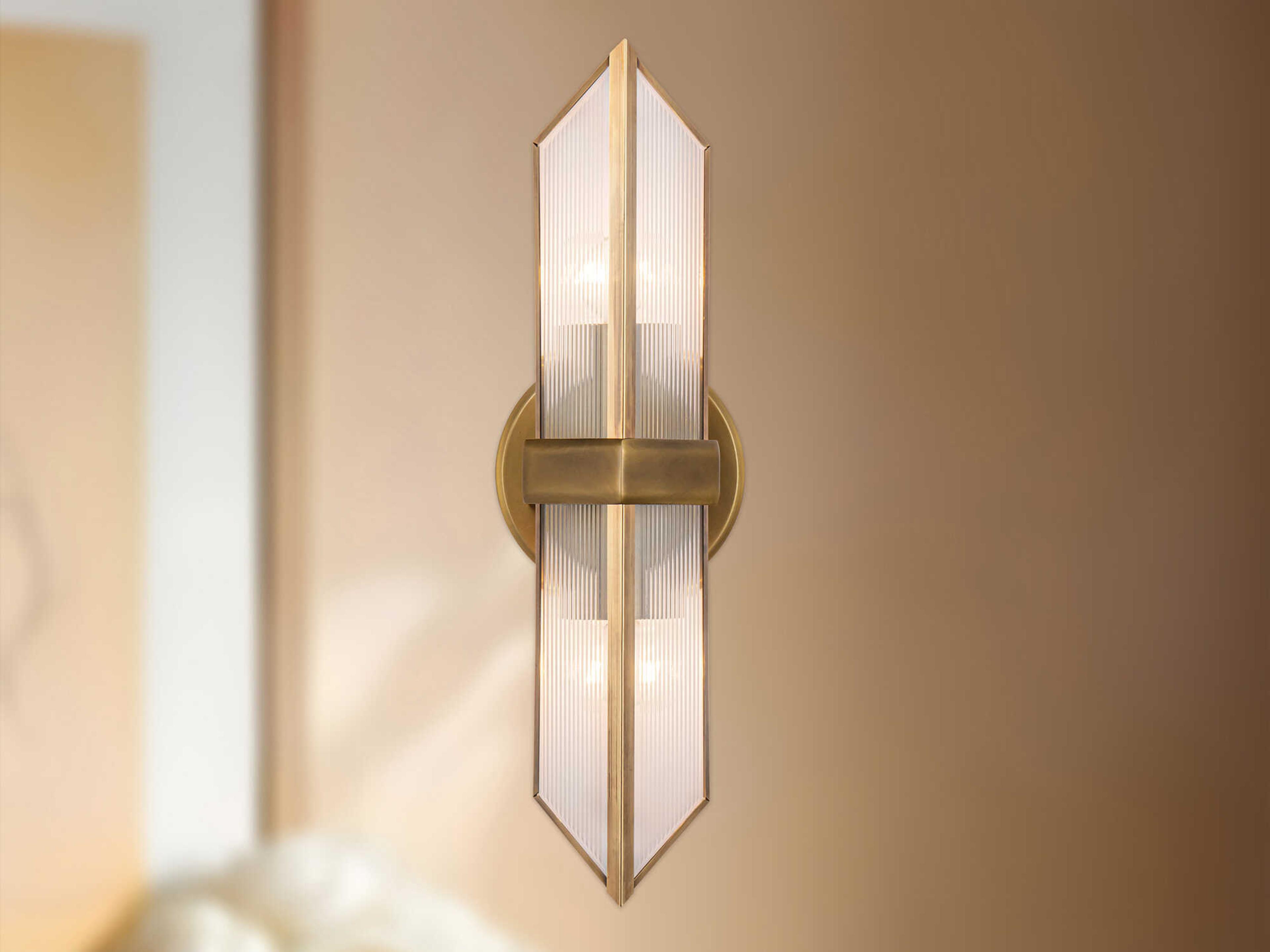 Alora Lighting Cairo 2-Light Vintage Brass Wall Sconce