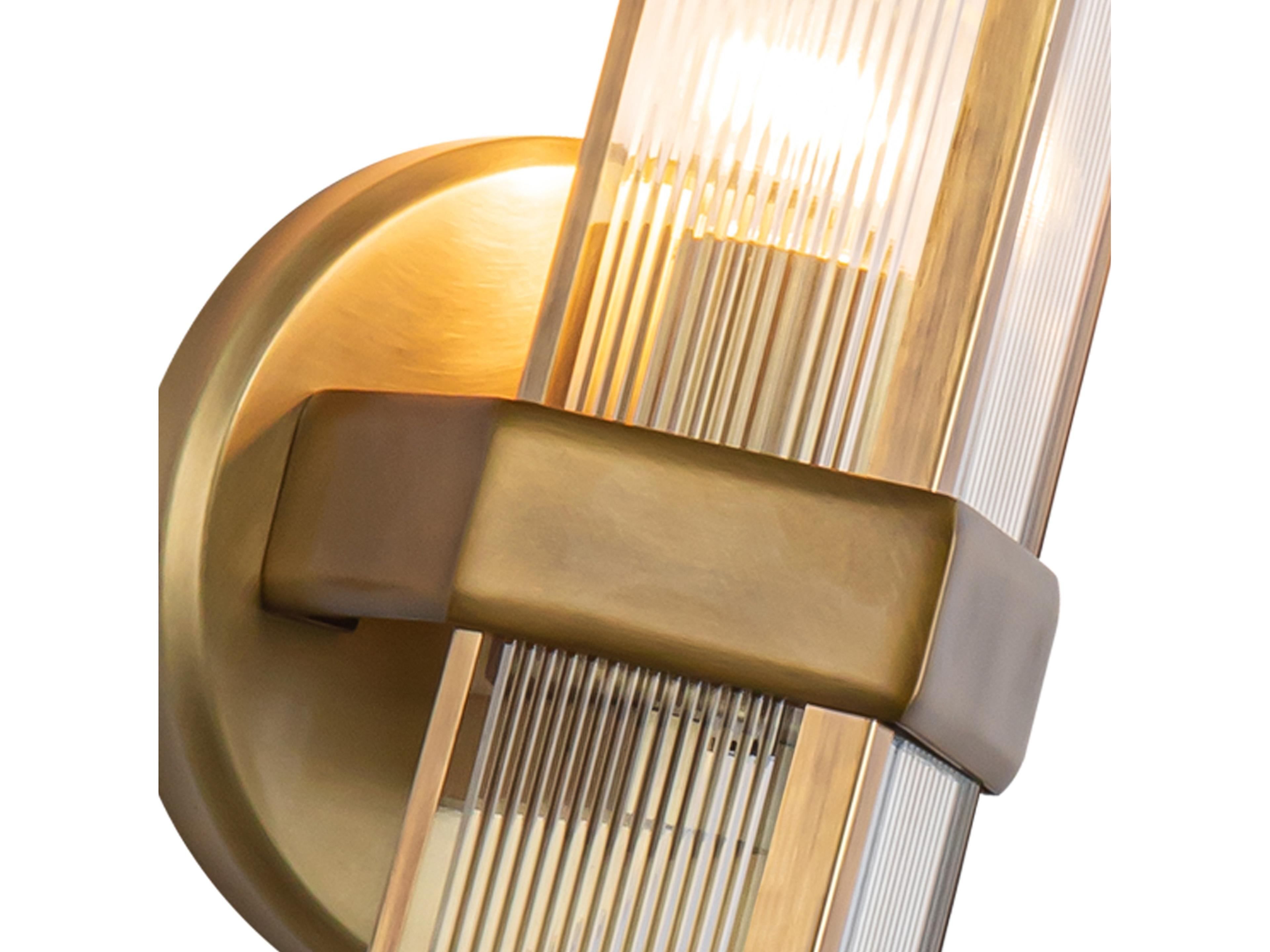 Alora Lighting Cairo 1-Light Vintage Brass Wall Sconce