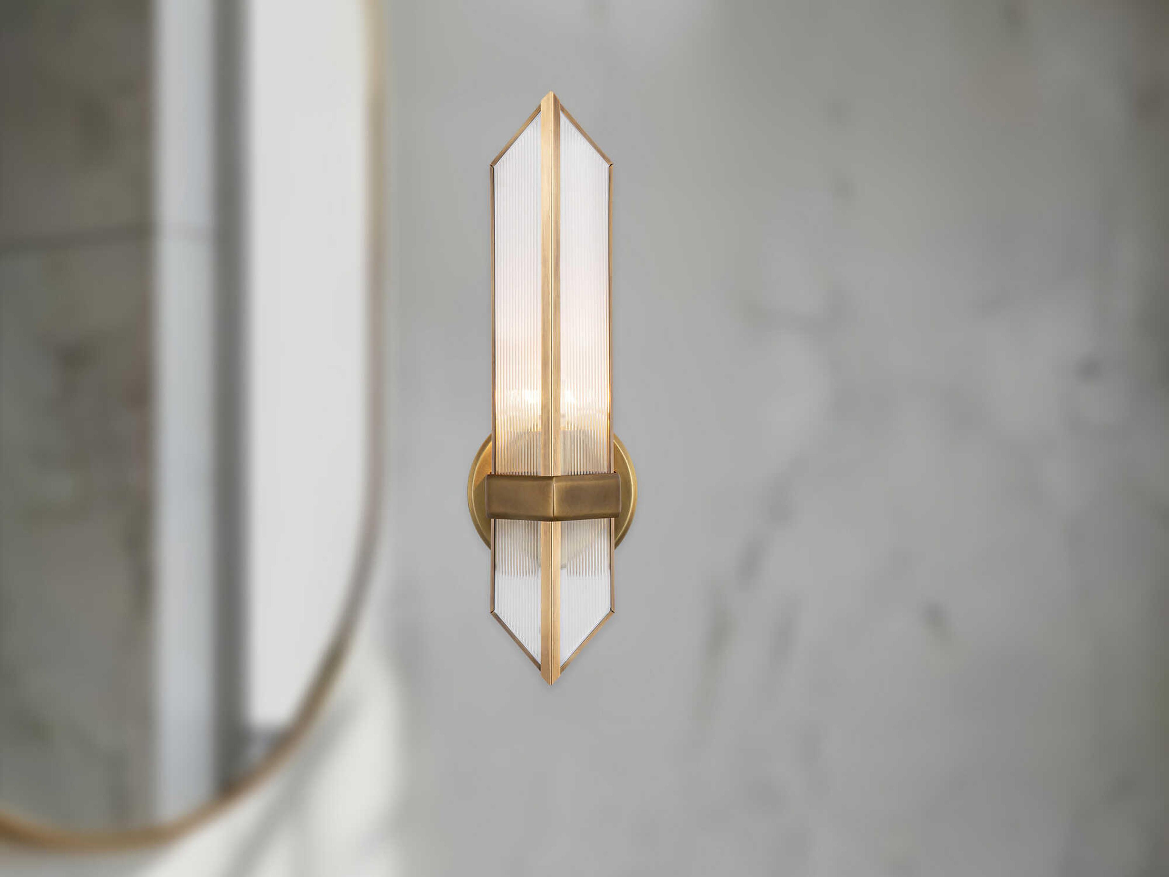 Alora Lighting Cairo 1-Light Vintage Brass Wall Sconce