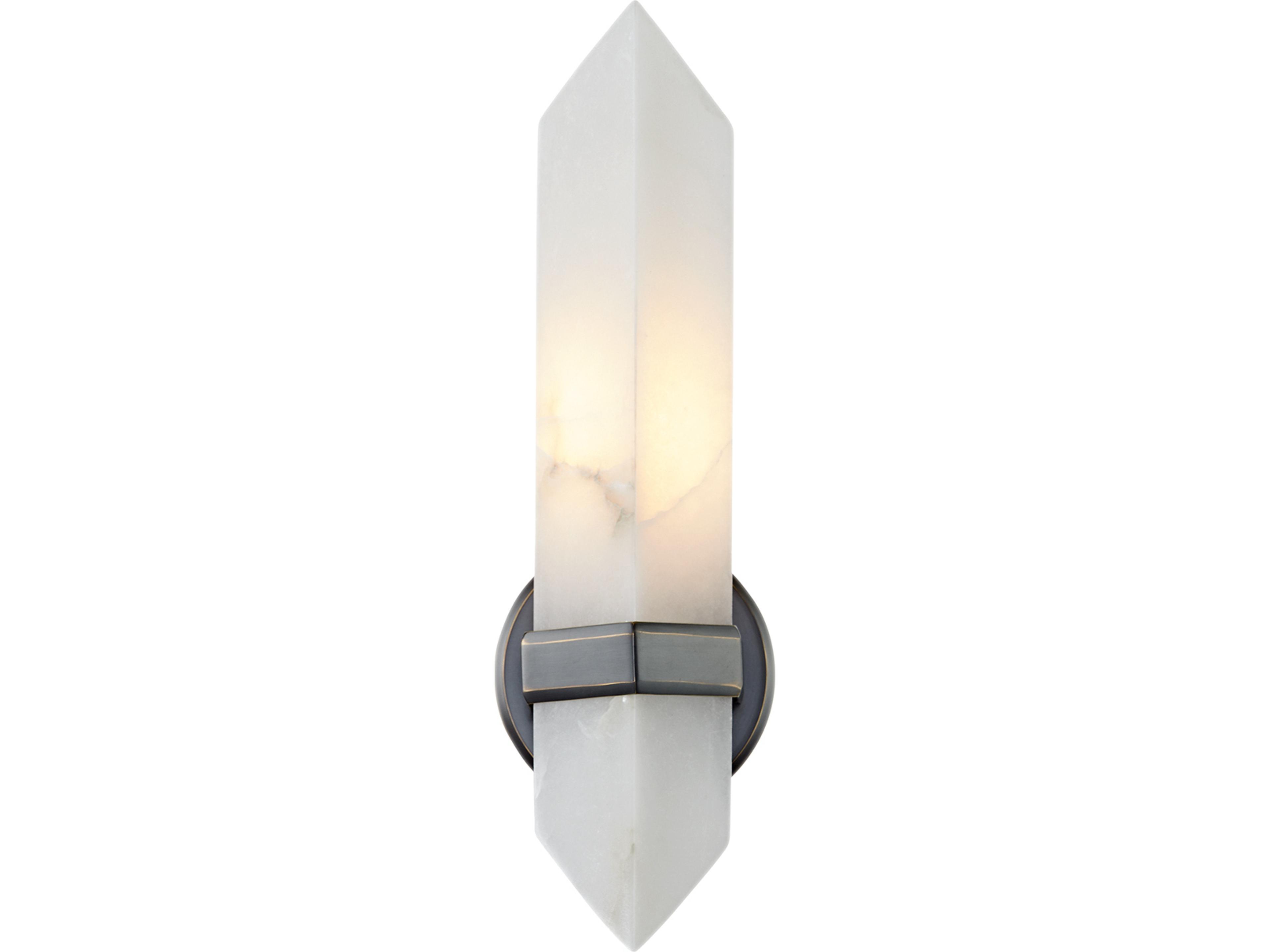 Valencia Wall Sconce in Urban Bronze Alabaster