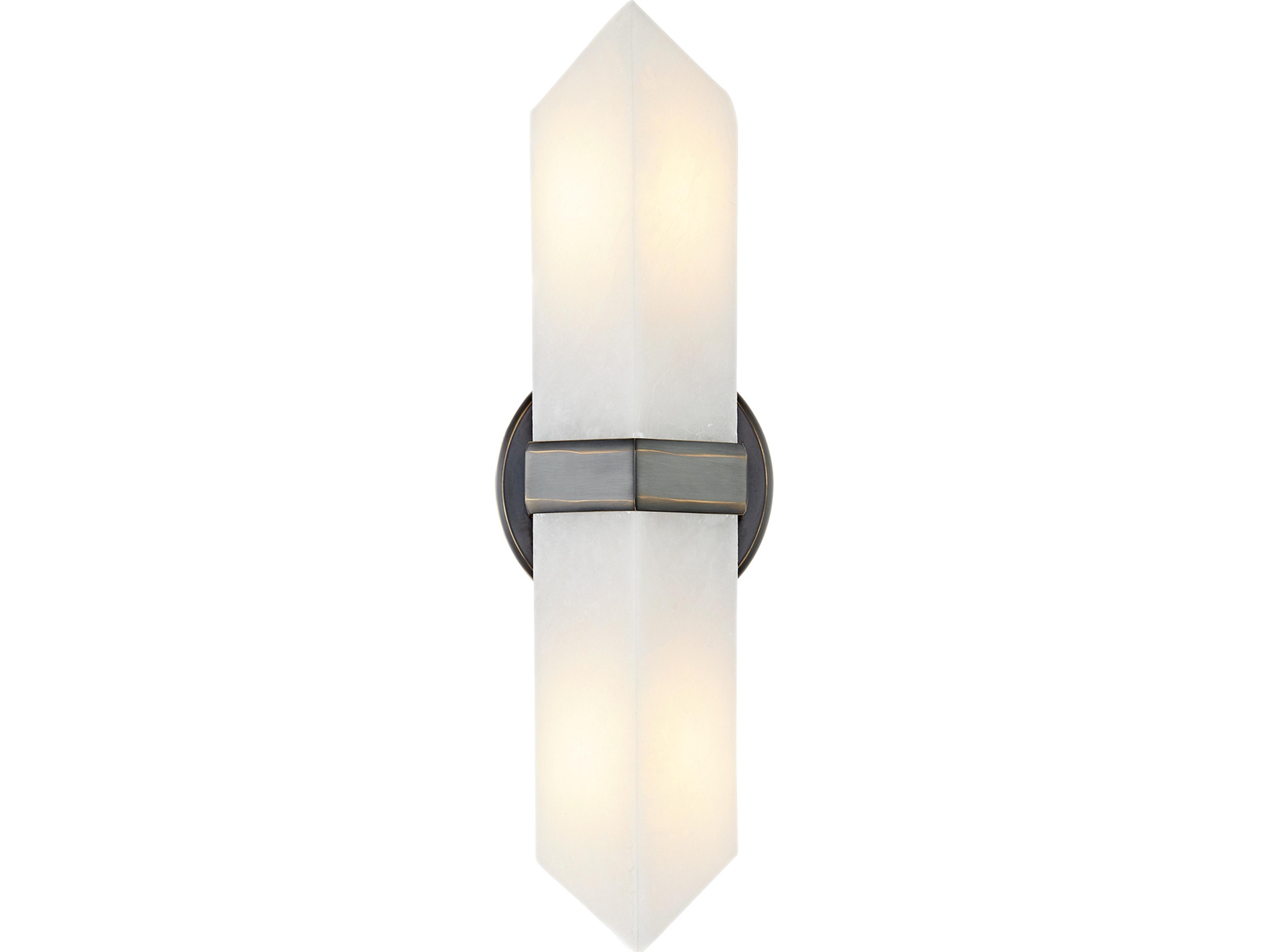 Valencia Wall Sconce Urban Bronze Alabaster