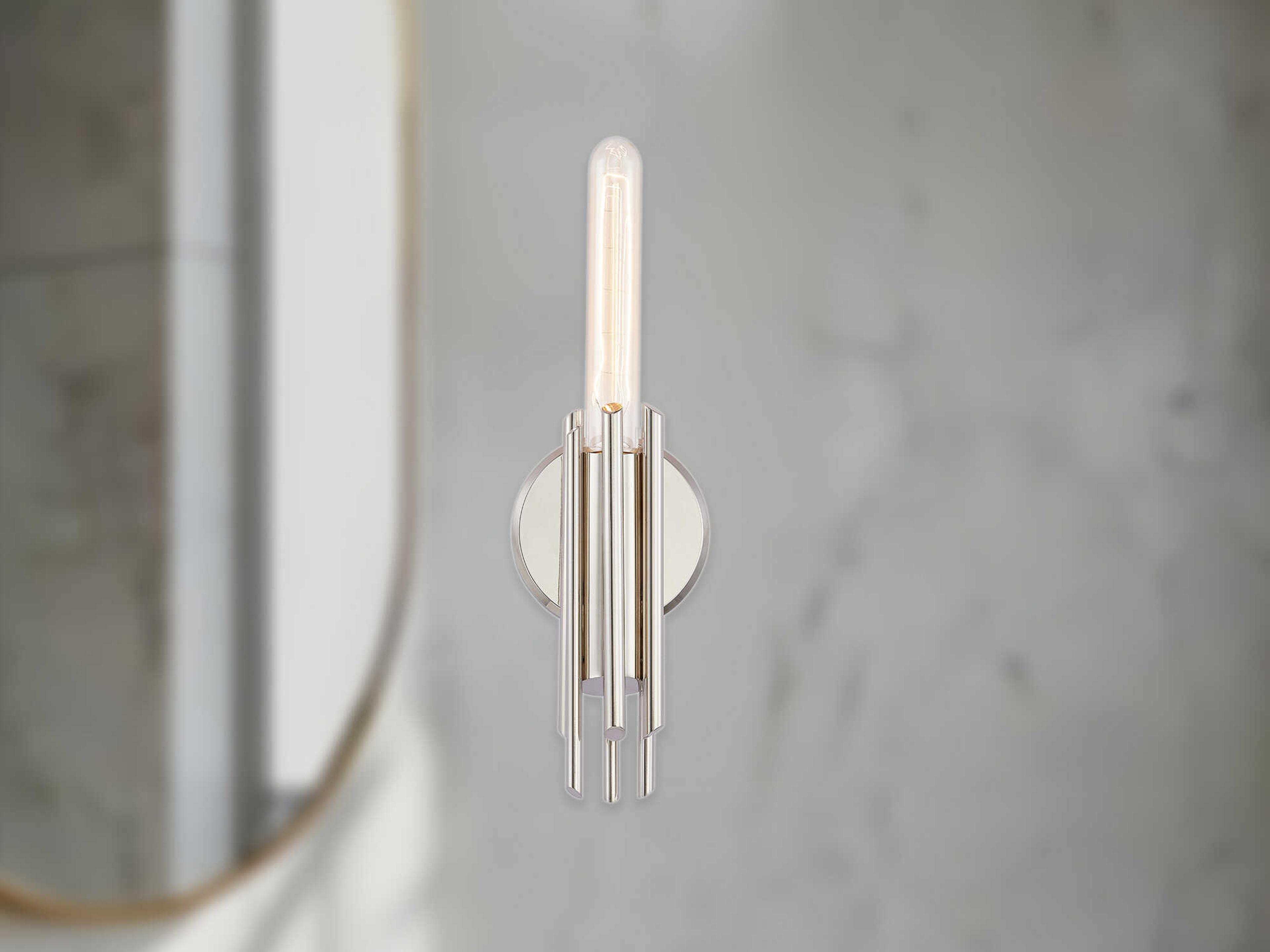 Alora Lighting Torres 1-Light Polished Nickel Wall Sconce